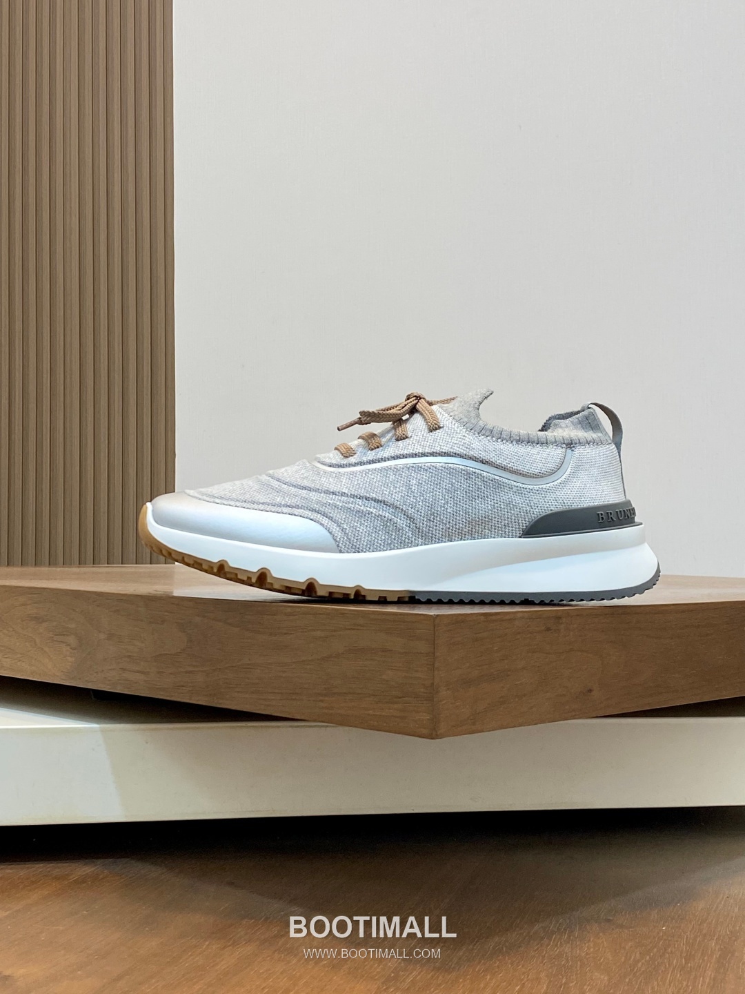 브루넬로쿠치넬리 스웨이드 니트믹스 로우탑 베이지 스니커즈 Brunello Cucinelli Suede Knit Mix Low-top Beige Sneakers 2