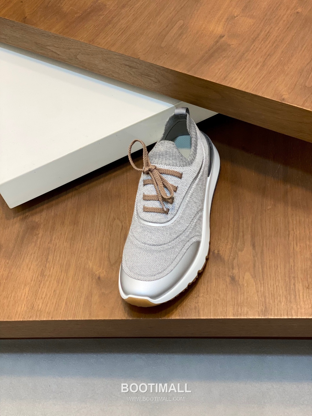 브루넬로쿠치넬리 스웨이드 니트믹스 로우탑 베이지 스니커즈 Brunello Cucinelli Suede Knit Mix Low-top Beige Sneakers 6