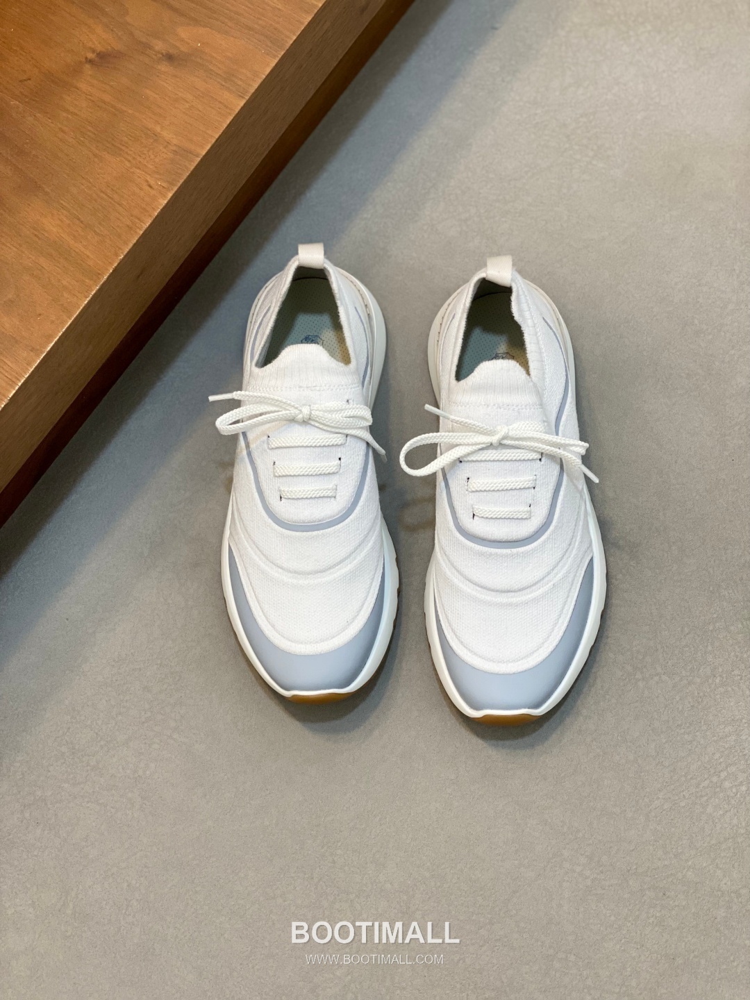 브루넬로쿠치넬리 스웨이드 니트믹스 로우탑 베이지 스니커즈 Brunello Cucinelli Suede Knit Mix Low-top Beige Sneakers 1