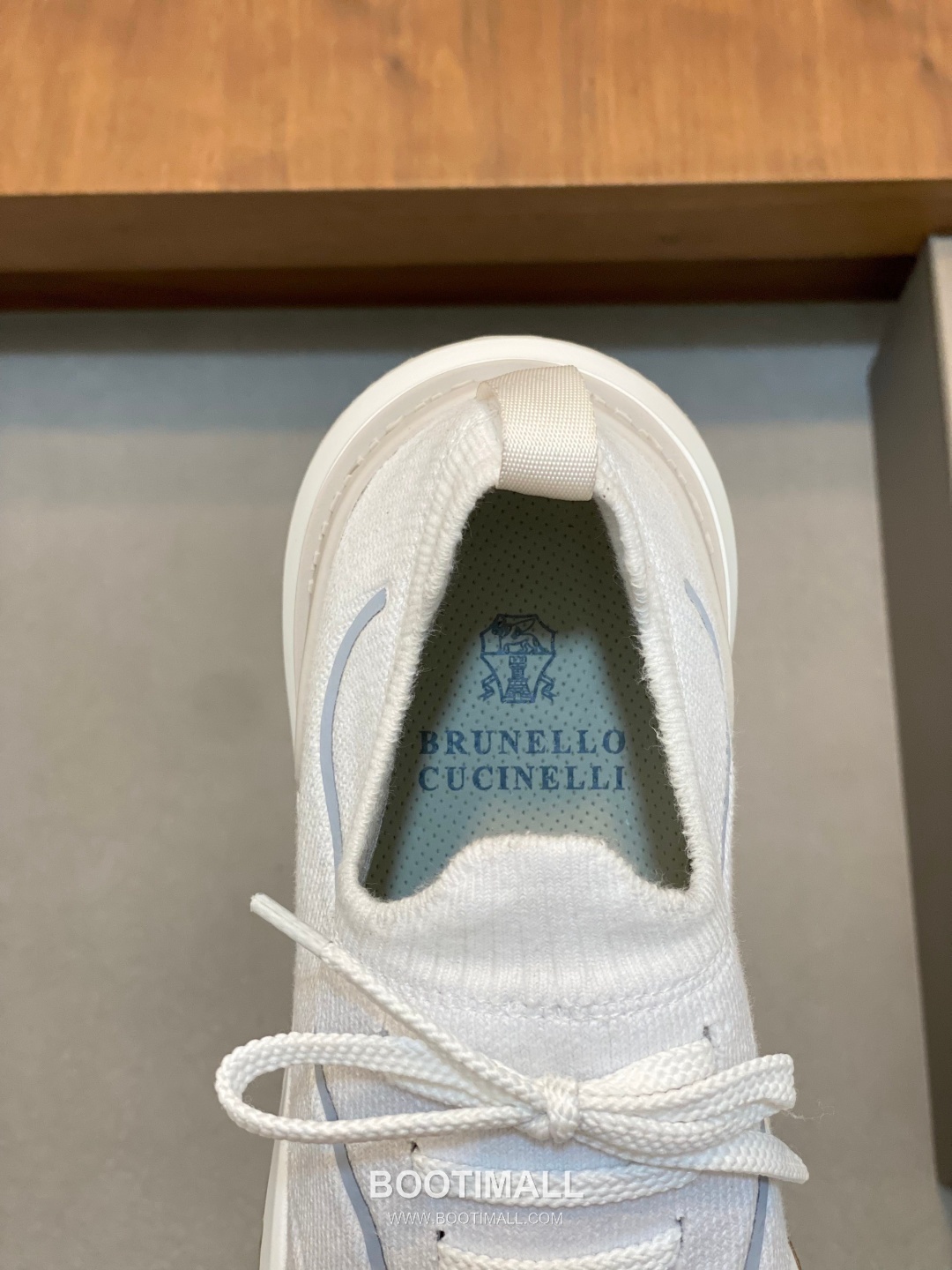 브루넬로쿠치넬리 스웨이드 니트믹스 로우탑 베이지 스니커즈 Brunello Cucinelli Suede Knit Mix Low-top Beige Sneakers 7