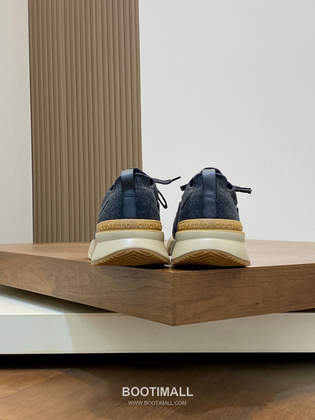 브루넬로쿠치넬리 스웨이드 니트믹스 로우탑 베이지 스니커즈 Brunello Cucinelli Suede Knit Mix Low-top Beige Sneakers 8