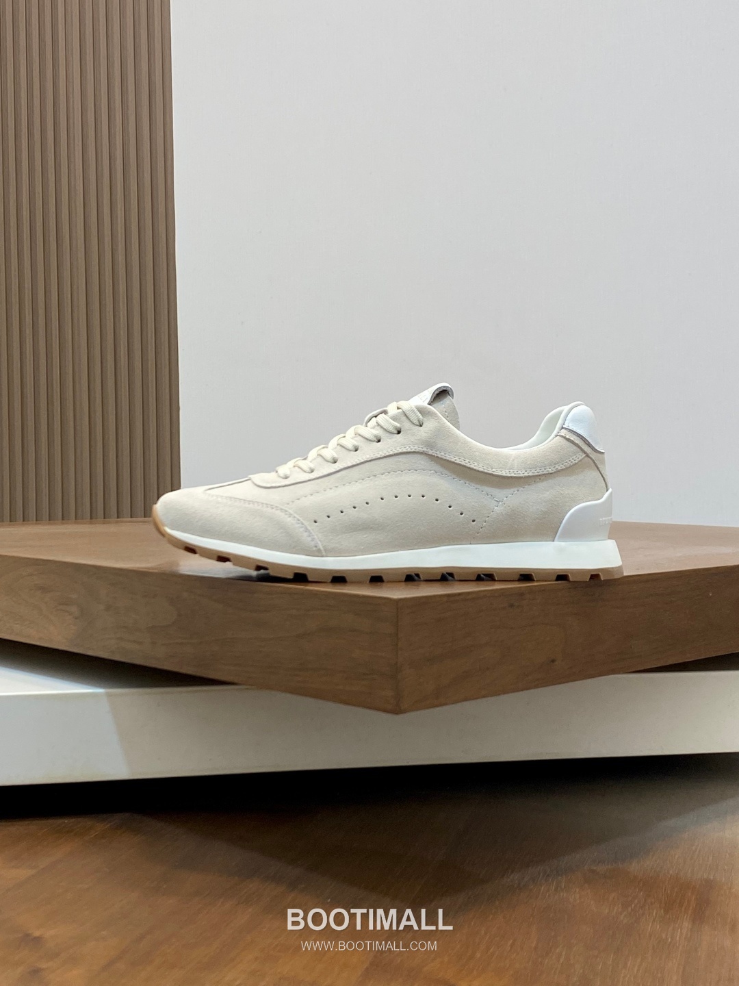 브루넬로쿠치넬리 송아지가죽 스웨이드믹스 로우탑 베이지 스니커즈 Brunello Cucinelli Calfskin Suede Mix Low-top Beige Sneakers 2