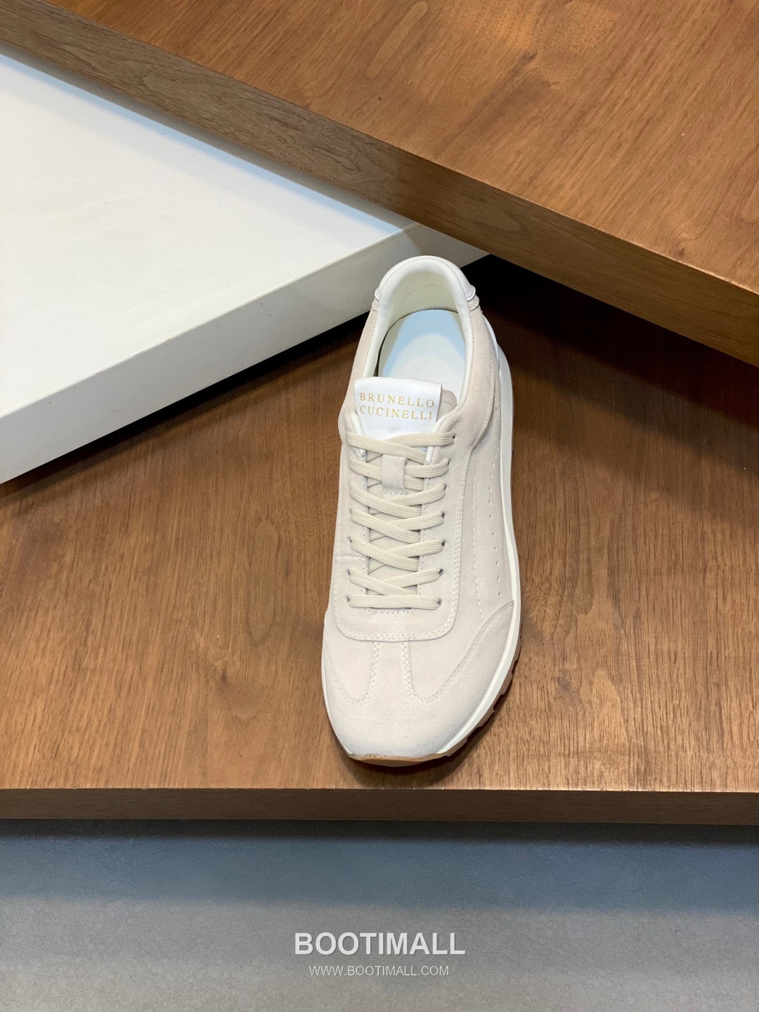 브루넬로쿠치넬리 송아지가죽 스웨이드믹스 로우탑 베이지 스니커즈 Brunello Cucinelli Calfskin Suede Mix Low-top Beige Sneakers 6