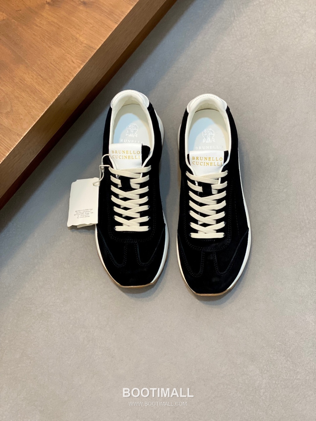 브루넬로쿠치넬리 송아지가죽 스웨이드믹스 로우탑 베이지 스니커즈 Brunello Cucinelli Calfskin Suede Mix Low-top Beige Sneakers 1