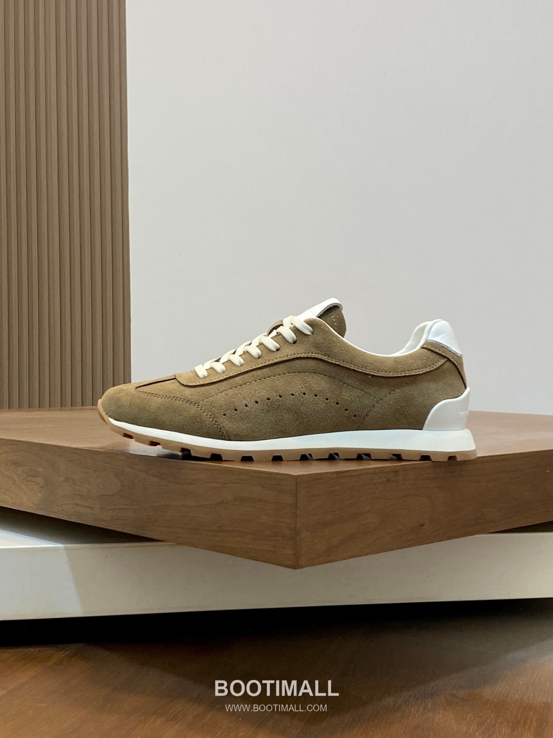 브루넬로쿠치넬리 송아지가죽 스웨이드믹스 로우탑 베이지 스니커즈 Brunello Cucinelli Calfskin Suede Mix Low-top Beige Sneakers 2