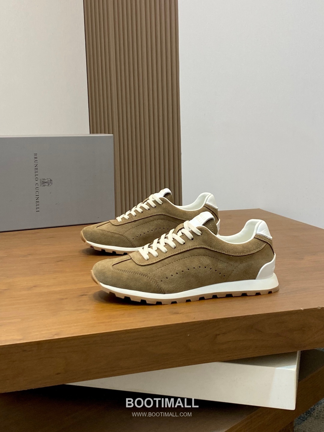 브루넬로쿠치넬리 송아지가죽 스웨이드믹스 로우탑 베이지 스니커즈 Brunello Cucinelli Calfskin Suede Mix Low-top Beige Sneakers 3