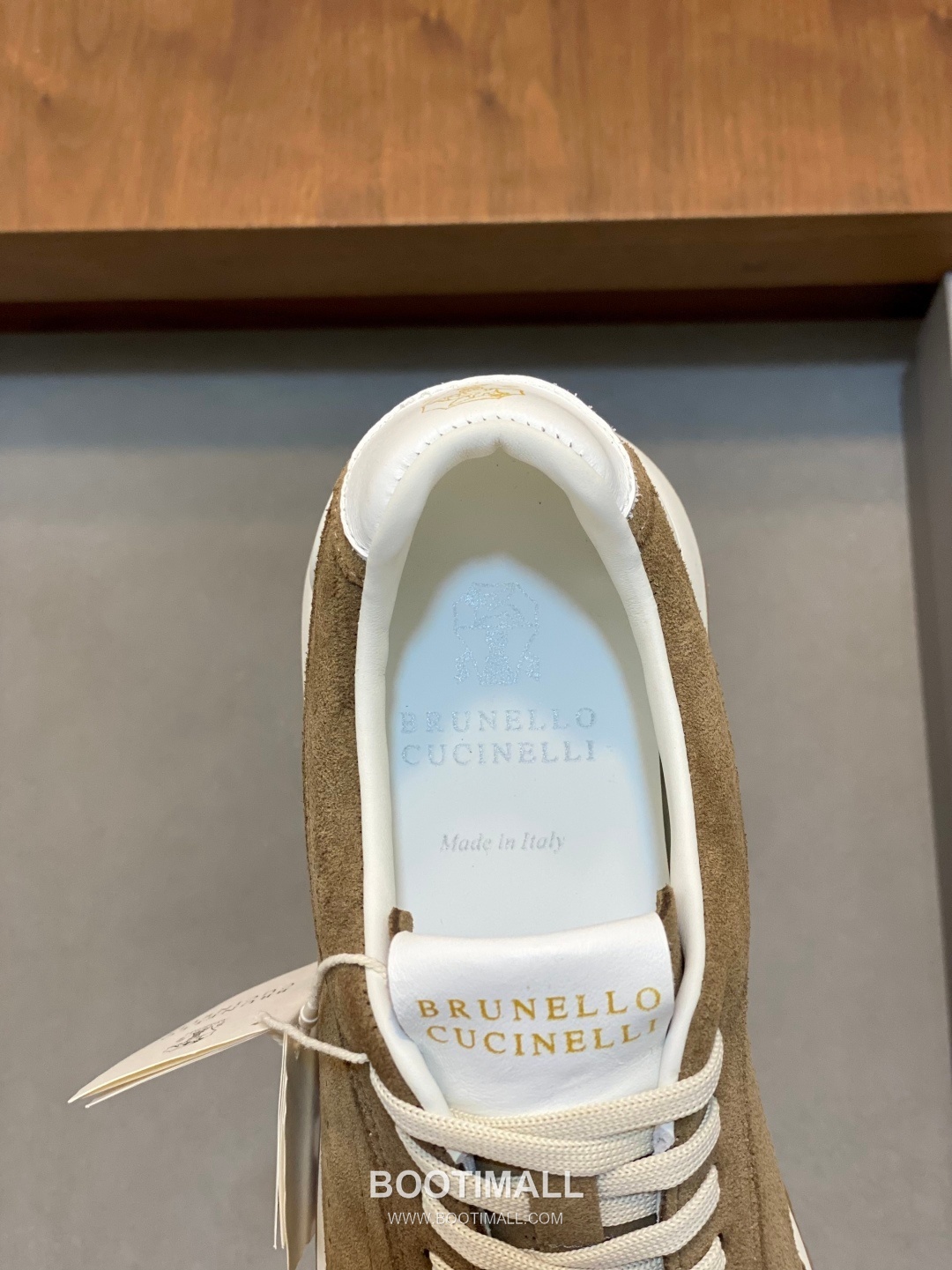 브루넬로쿠치넬리 송아지가죽 스웨이드믹스 로우탑 베이지 스니커즈 Brunello Cucinelli Calfskin Suede Mix Low-top Beige Sneakers 7