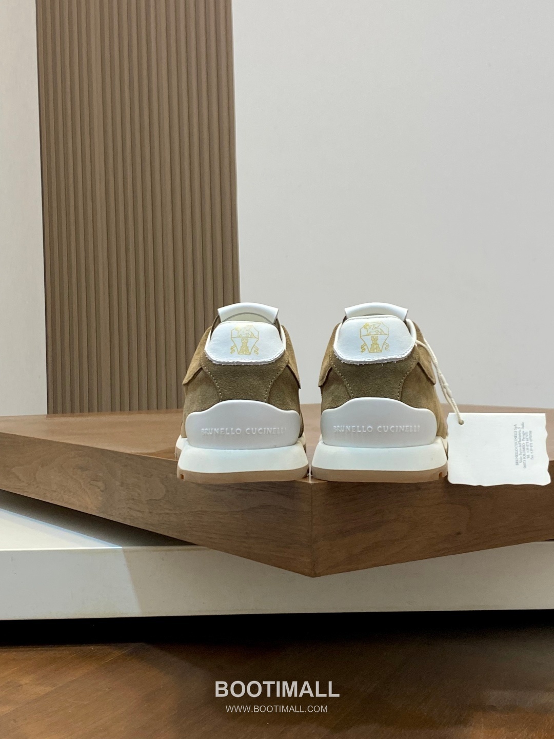 브루넬로쿠치넬리 송아지가죽 스웨이드믹스 로우탑 베이지 스니커즈 Brunello Cucinelli Calfskin Suede Mix Low-top Beige Sneakers 8