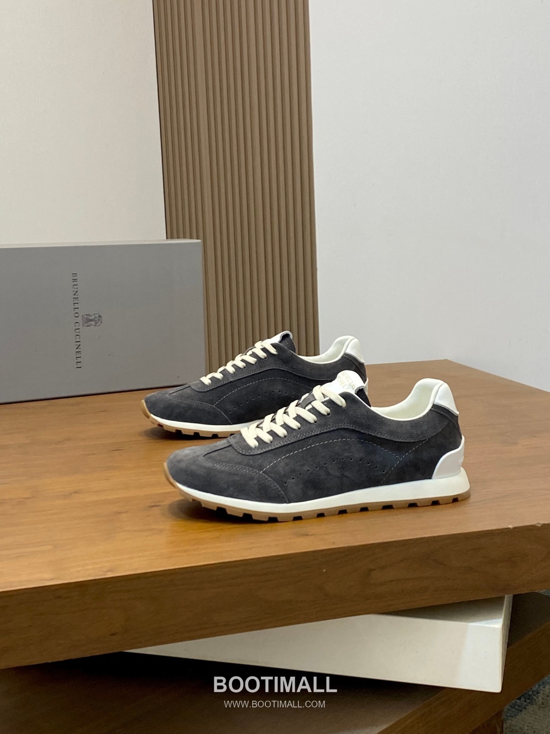 브루넬로쿠치넬리 송아지가죽 스웨이드믹스 로우탑 베이지 스니커즈 Brunello Cucinelli Calfskin Suede Mix Low-top Beige Sneakers 3