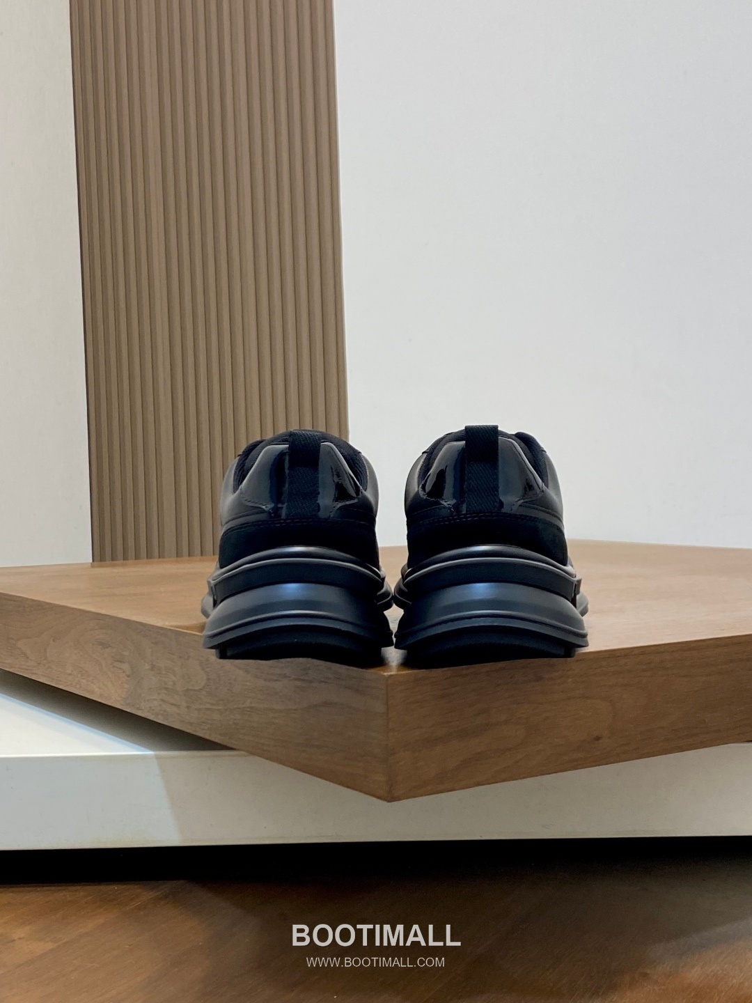 프라다 송아지가죽 나일론 믹스 로고디테일 블랙 스니커즈 Prada Calfskin Nylon Mix Logo Detail Black Sneakers 8