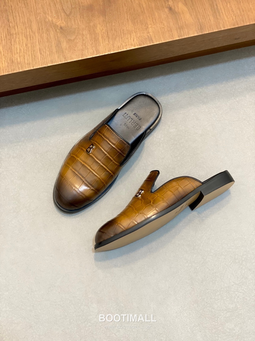 벨루티 송아지가죽 오픈백 블랙 뮬 로퍼 Berluti Calfskin Open-back Black Mule Loafers 5