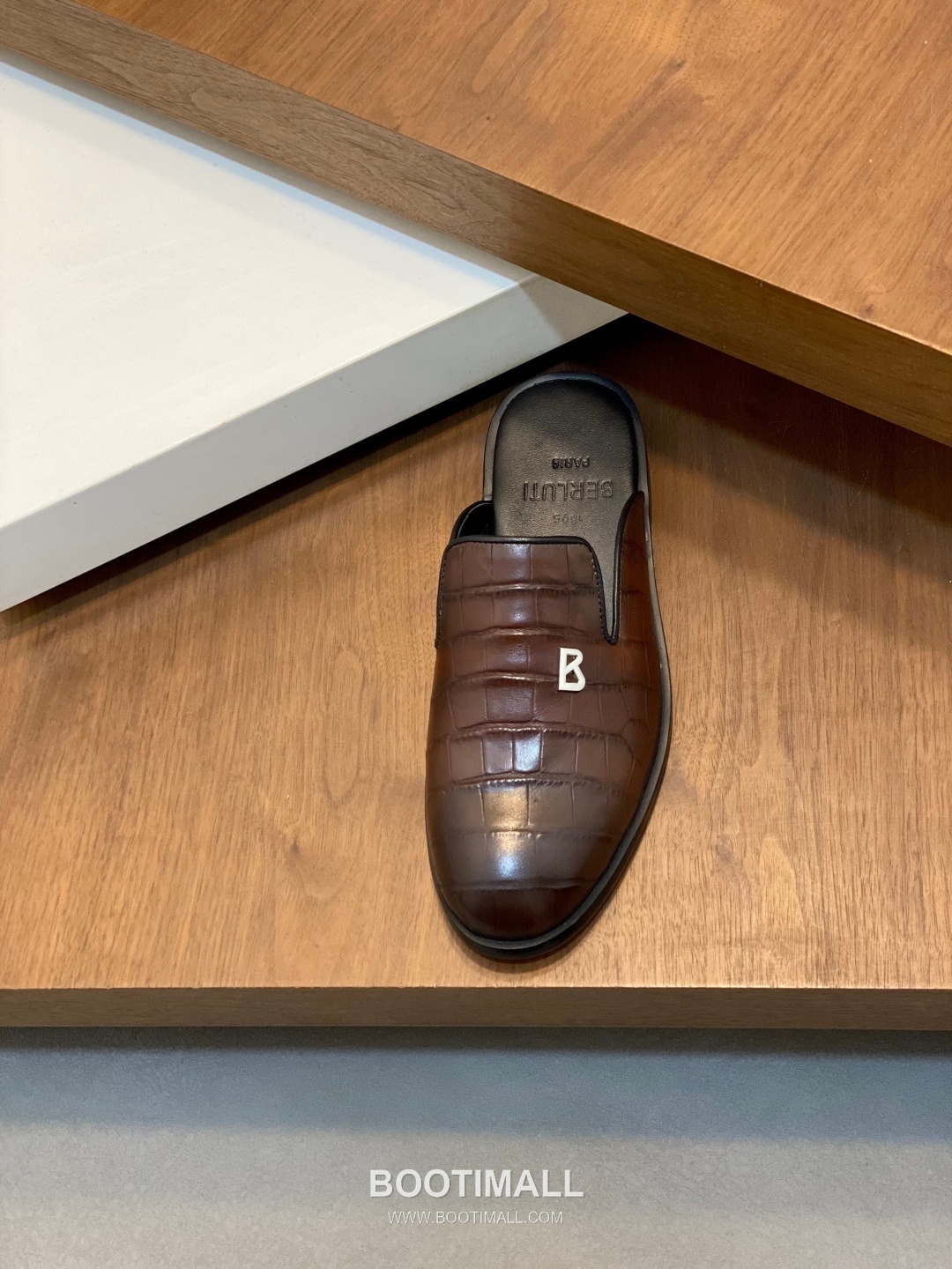 벨루티 송아지가죽 오픈백 블랙 뮬 로퍼 Berluti Calfskin Open-back Black Mule Loafers 6