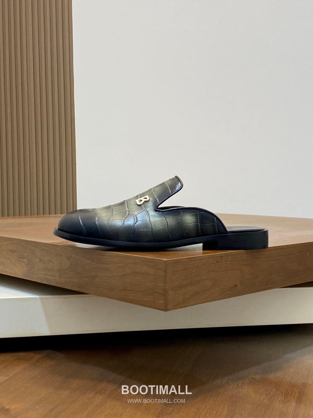 벨루티 송아지가죽 오픈백 블랙 뮬 로퍼 Berluti Calfskin Open-back Black Mule Loafers 2