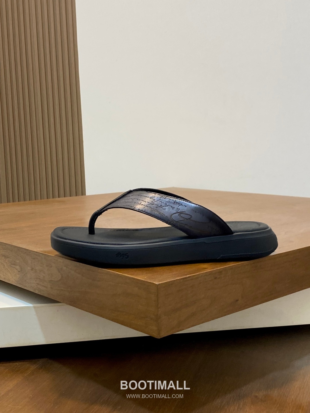 벨루티 송아지가죽 핸드페인팅 오픈백 브라운 뮬 슬리퍼 Berluti Calfskin Hand-painted Open-back Brown Mule Slippers 2