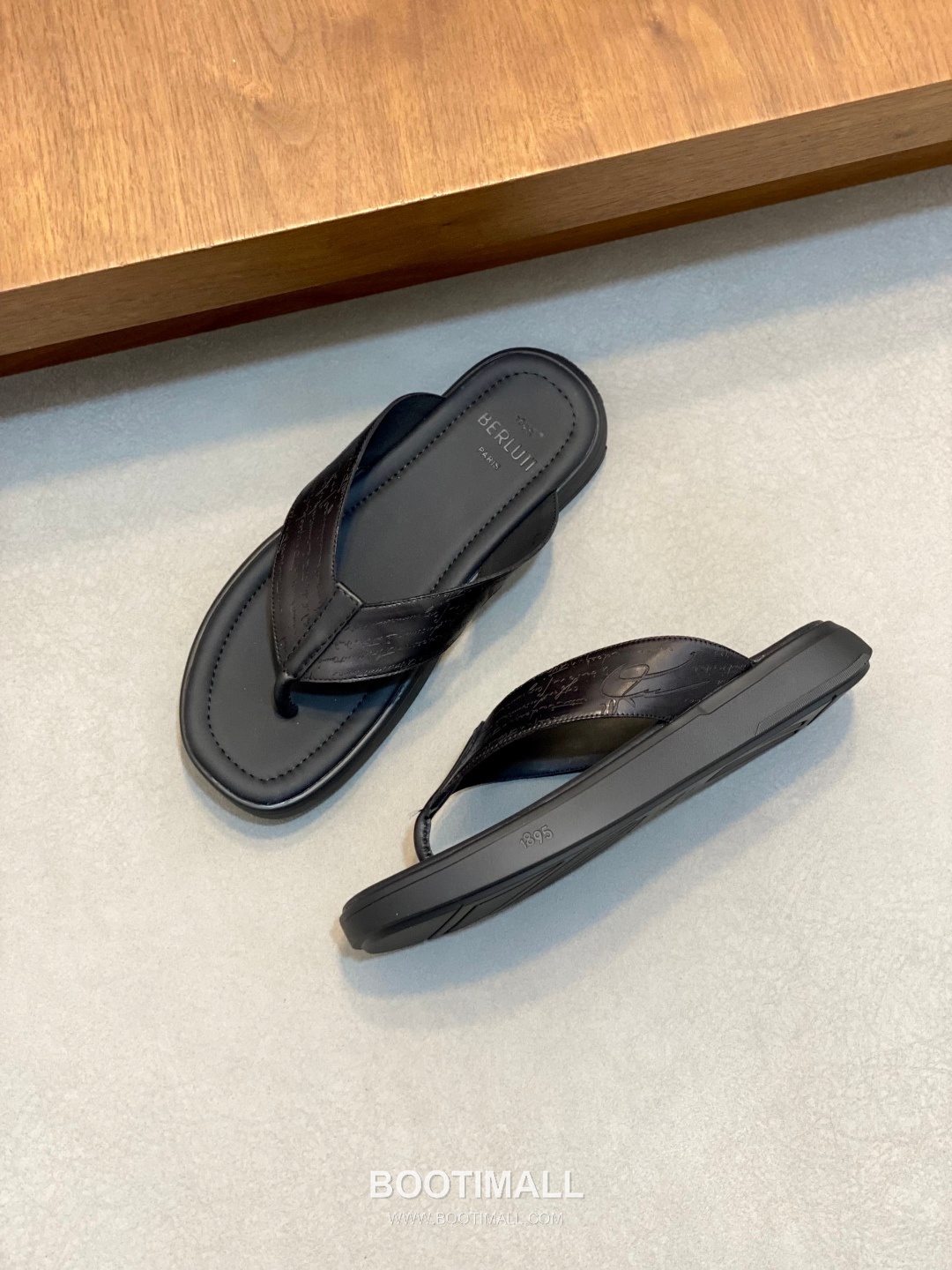 벨루티 송아지가죽 핸드페인팅 오픈백 브라운 뮬 슬리퍼 Berluti Calfskin Hand-painted Open-back Brown Mule Slippers 6