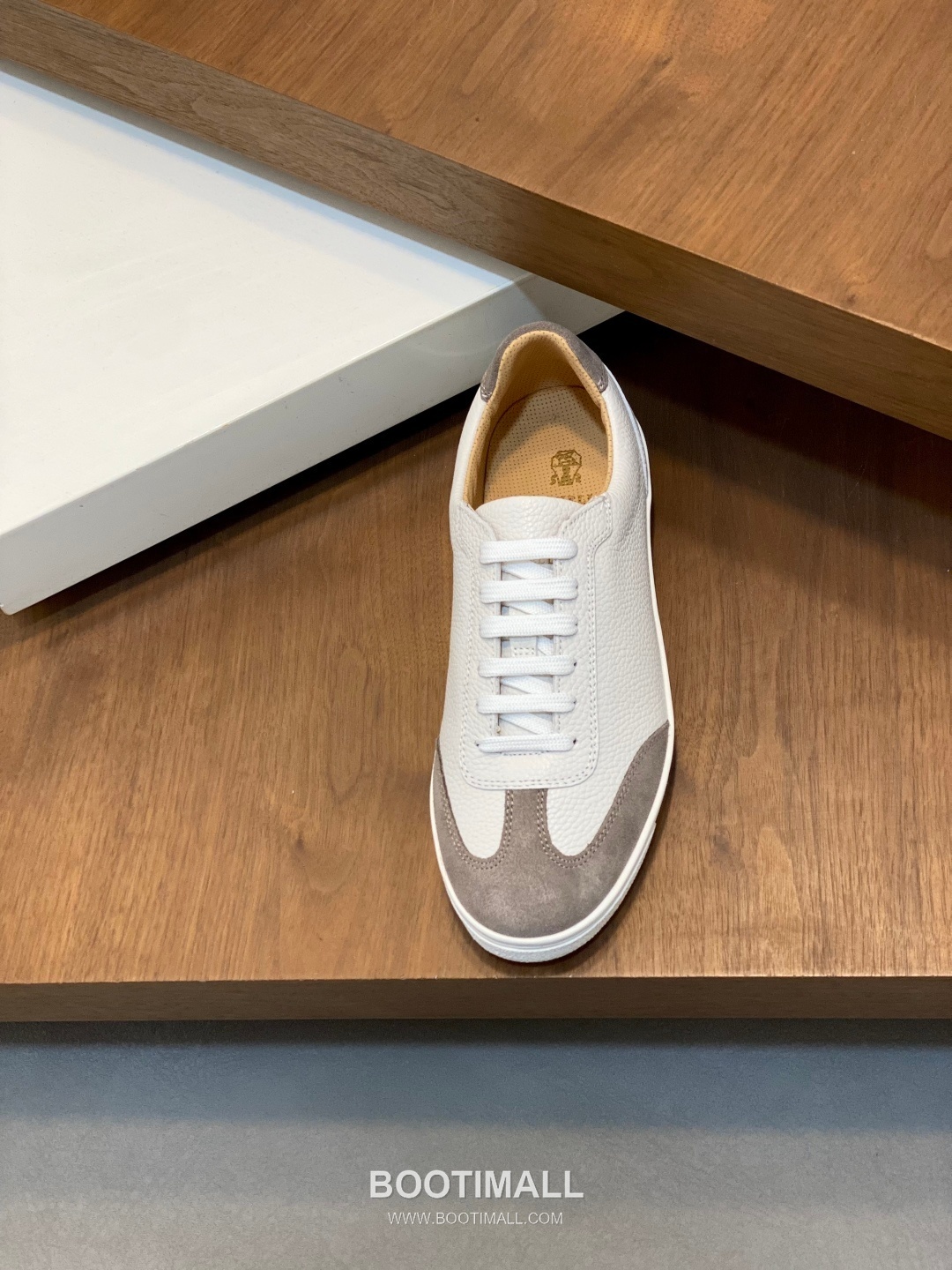 브루넬로쿠치넬리 캐시미어 스웨이드 펀칭디테일 로우탑 베이지 스니커즈 Brunello Cucinelli Cashmere Suede Perforated Low-top Beige Sneakers 6