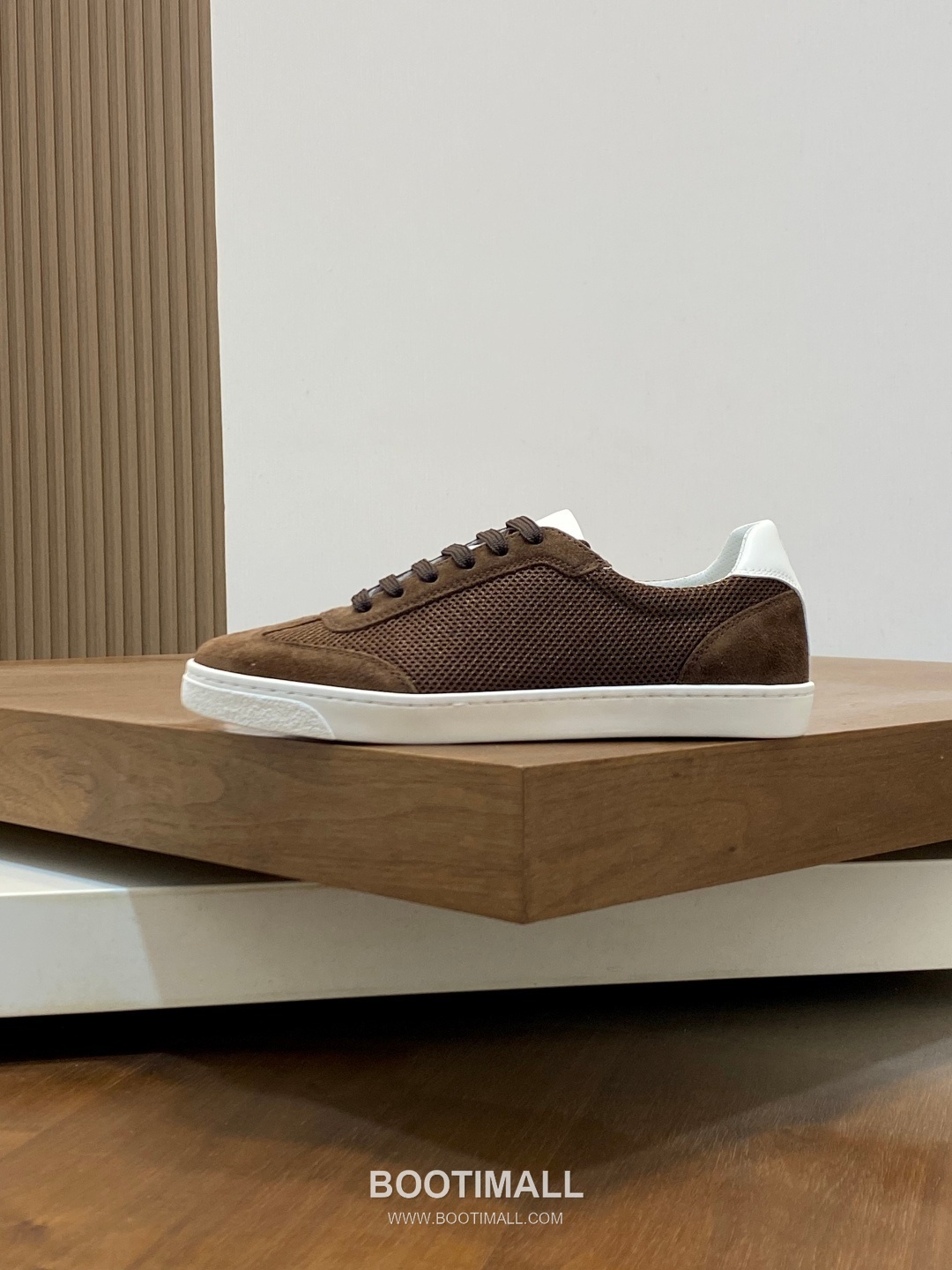 브루넬로쿠치넬리 캐시미어 스웨이드 펀칭디테일 로우탑 베이지 스니커즈 Brunello Cucinelli Cashmere Suede Perforated Low-top Beige Sneakers 2