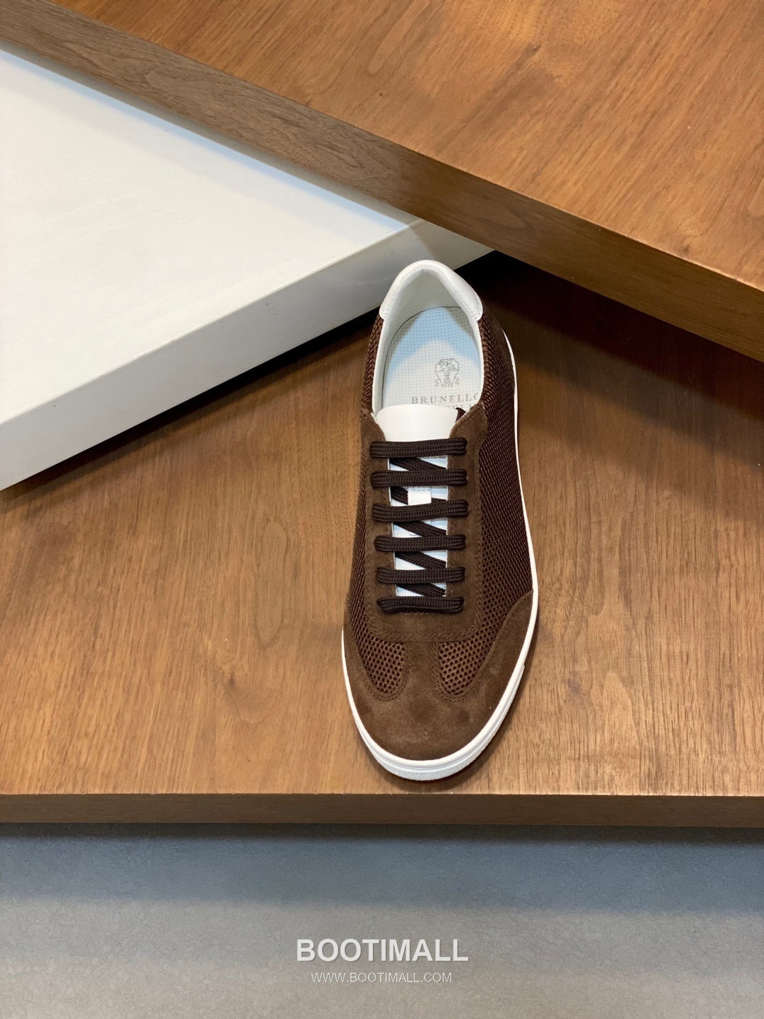 브루넬로쿠치넬리 캐시미어 스웨이드 펀칭디테일 로우탑 베이지 스니커즈 Brunello Cucinelli Cashmere Suede Perforated Low-top Beige Sneakers 6