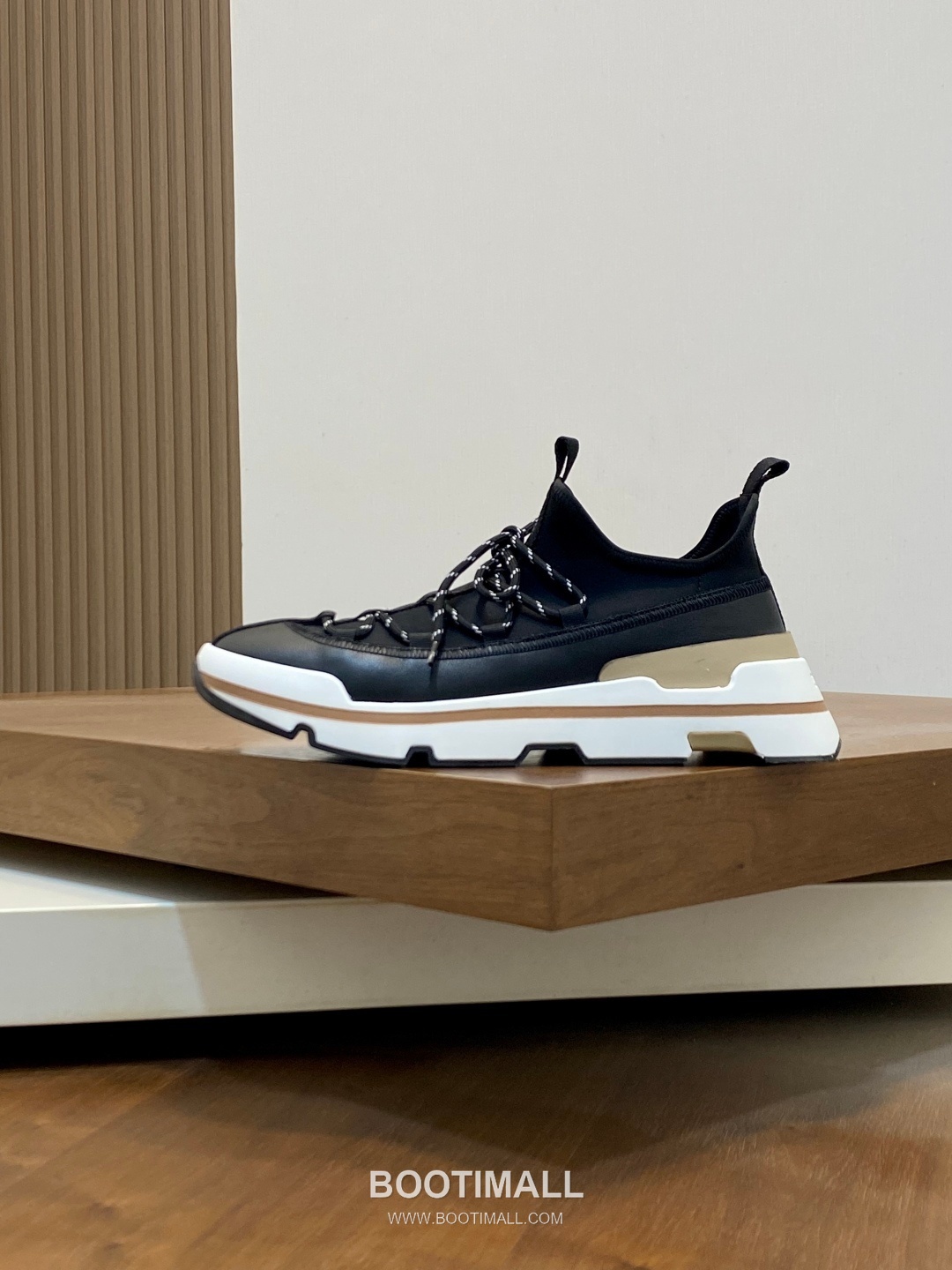 에르메스 Bouncing 송아지가죽 니트믹스 H로고 로우탑 블랙 스니커즈 Hermes Bouncing Calfskin Knit Mix H Logo Low-top Black Sneakers 2