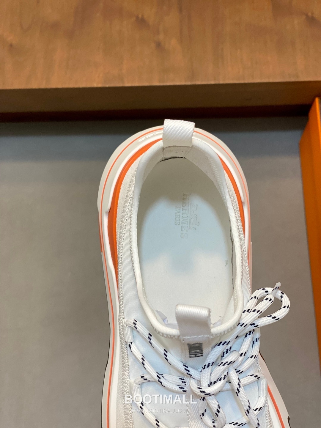 에르메스 Bouncing 송아지가죽 니트믹스 H로고 로우탑 블랙 스니커즈 Hermes Bouncing Calfskin Knit Mix H Logo Low-top Black Sneakers 7