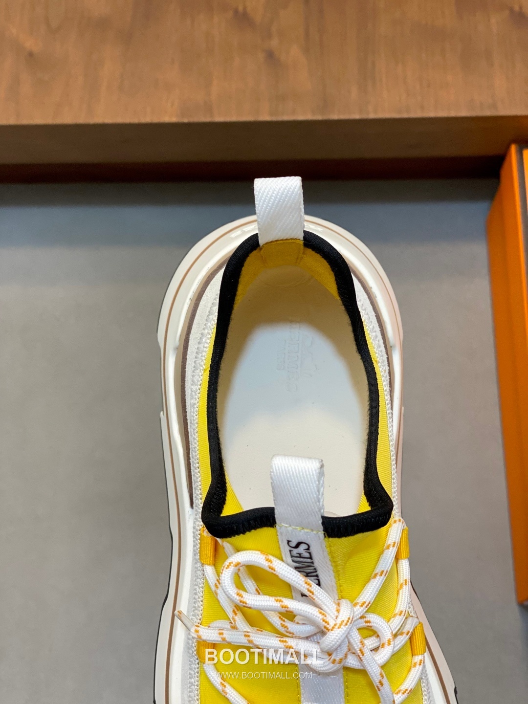 에르메스 Bouncing 송아지가죽 니트믹스 H로고 로우탑 블랙 스니커즈 Hermes Bouncing Calfskin Knit Mix H Logo Low-top Black Sneakers 7