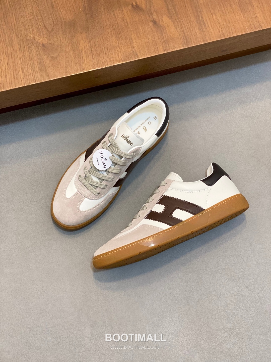 호간 H Patch 송아지가죽 컬러블록 로우탑 블랙 스니커즈 Hogan H Patch Calfskin Colorblock Low-top Black Sneakers 5