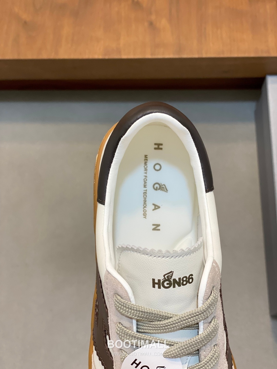 호간 H Patch 송아지가죽 컬러블록 로우탑 블랙 스니커즈 Hogan H Patch Calfskin Colorblock Low-top Black Sneakers 7