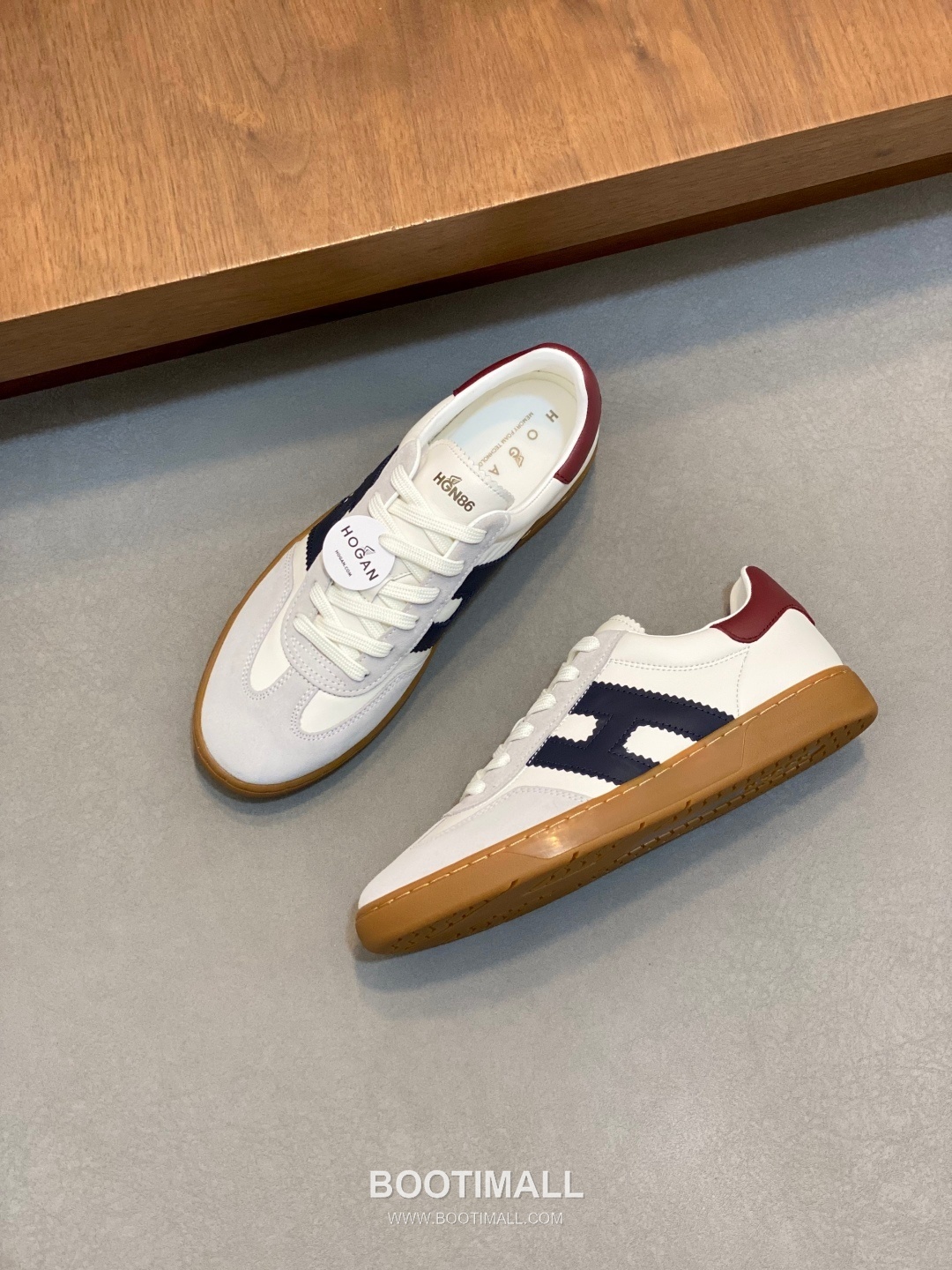 호간 H Patch 송아지가죽 컬러블록 로우탑 블랙 스니커즈 Hogan H Patch Calfskin Colorblock Low-top Black Sneakers 5