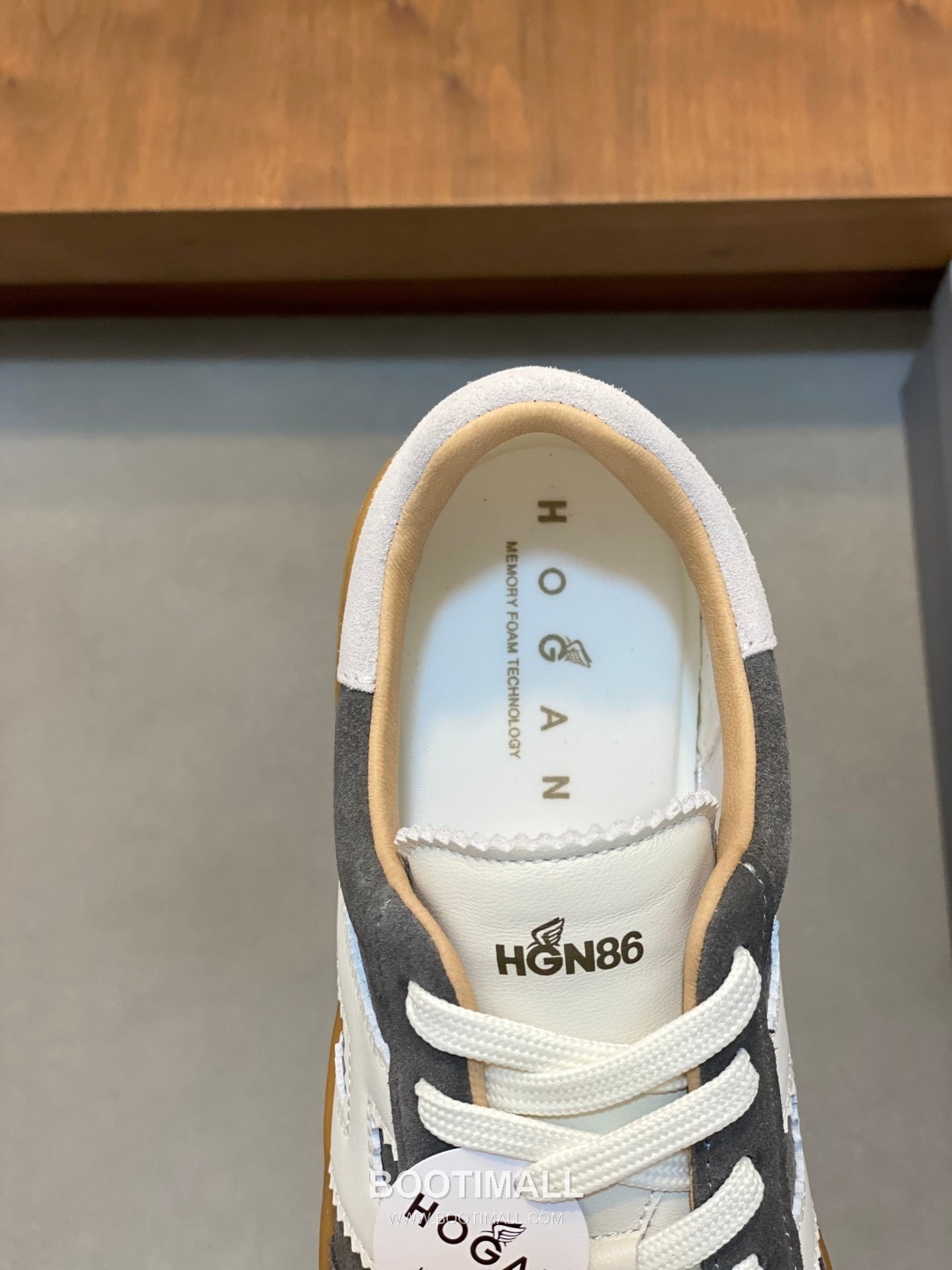 호간 H Patch 송아지가죽 컬러블록 로우탑 블랙 스니커즈 Hogan H Patch Calfskin Colorblock Low-top Black Sneakers 7