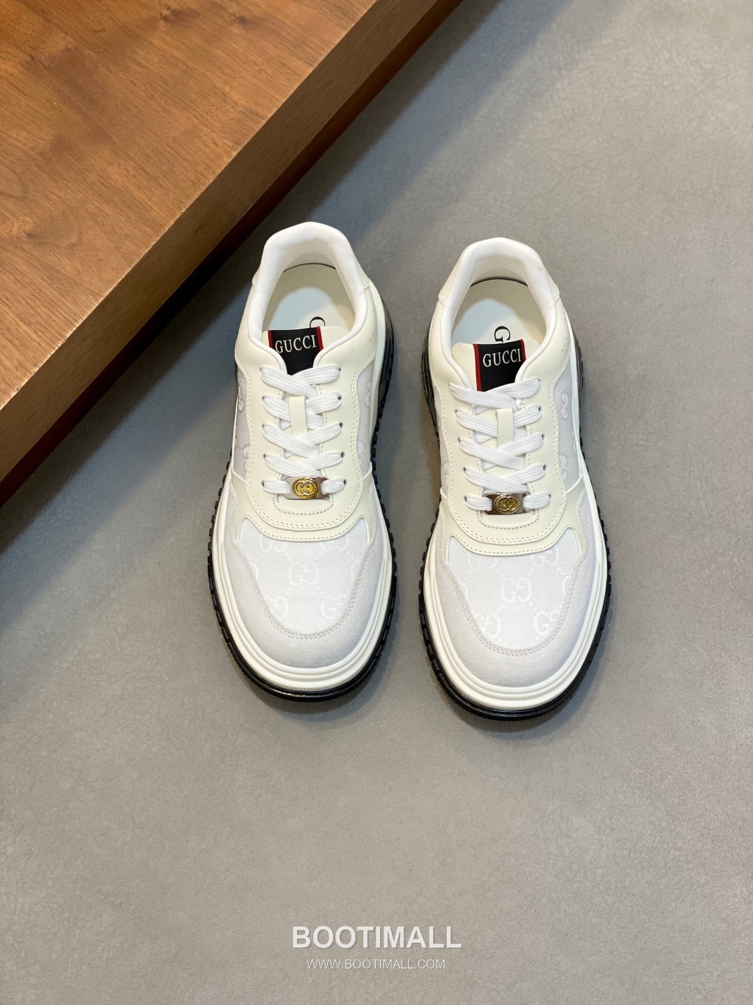 구찌 나파송아지가죽 로고디테일 로우탑 블랙 스니커즈 Gucci Nappa Calfskin Logo Detail Low-top Black Sneakers 1