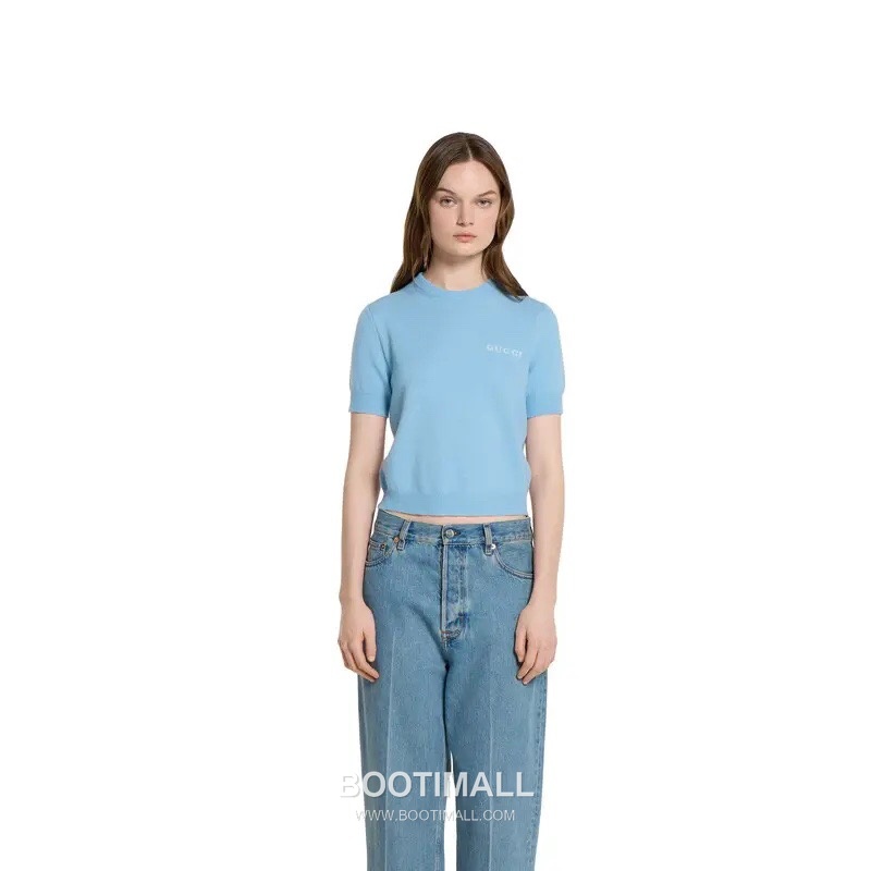 구찌 2026SS 울캐시미어 인타르시아 슬림핏 반팔 니트 Gucci 2026 SS Wool Cashmere Intarsia Slim Fit Short Sleeve Knit 3