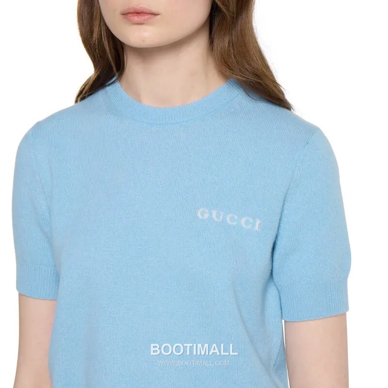 구찌 2026SS 울캐시미어 인타르시아 슬림핏 반팔 니트 Gucci 2026 SS Wool Cashmere Intarsia Slim Fit Short Sleeve Knit 4