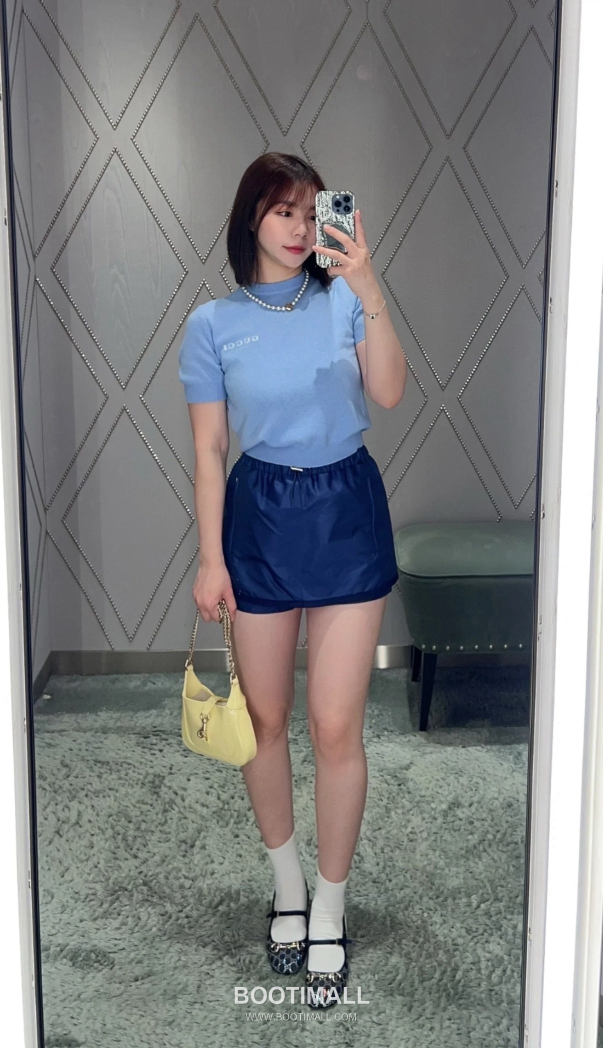 구찌 2026SS 울캐시미어 인타르시아 슬림핏 반팔 니트 Gucci 2026 SS Wool Cashmere Intarsia Slim Fit Short Sleeve Knit 9