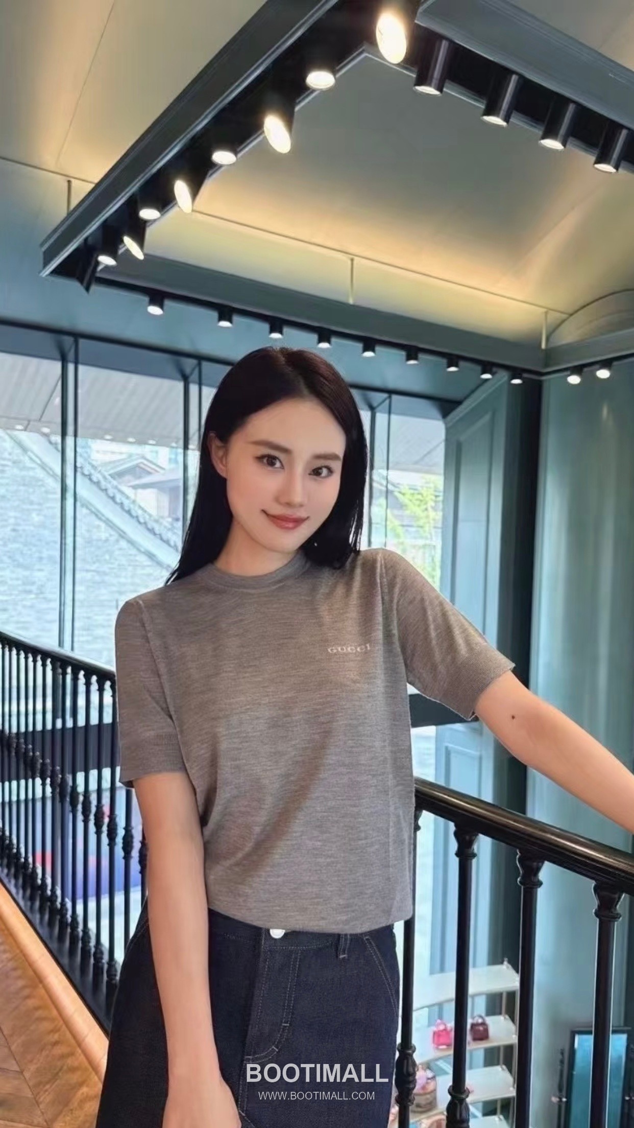 구찌 2026SS 울캐시미어 인타르시아 슬림핏 반팔 니트 Gucci 2026 SS Wool Cashmere Intarsia Slim Fit Short Sleeve Knit 1