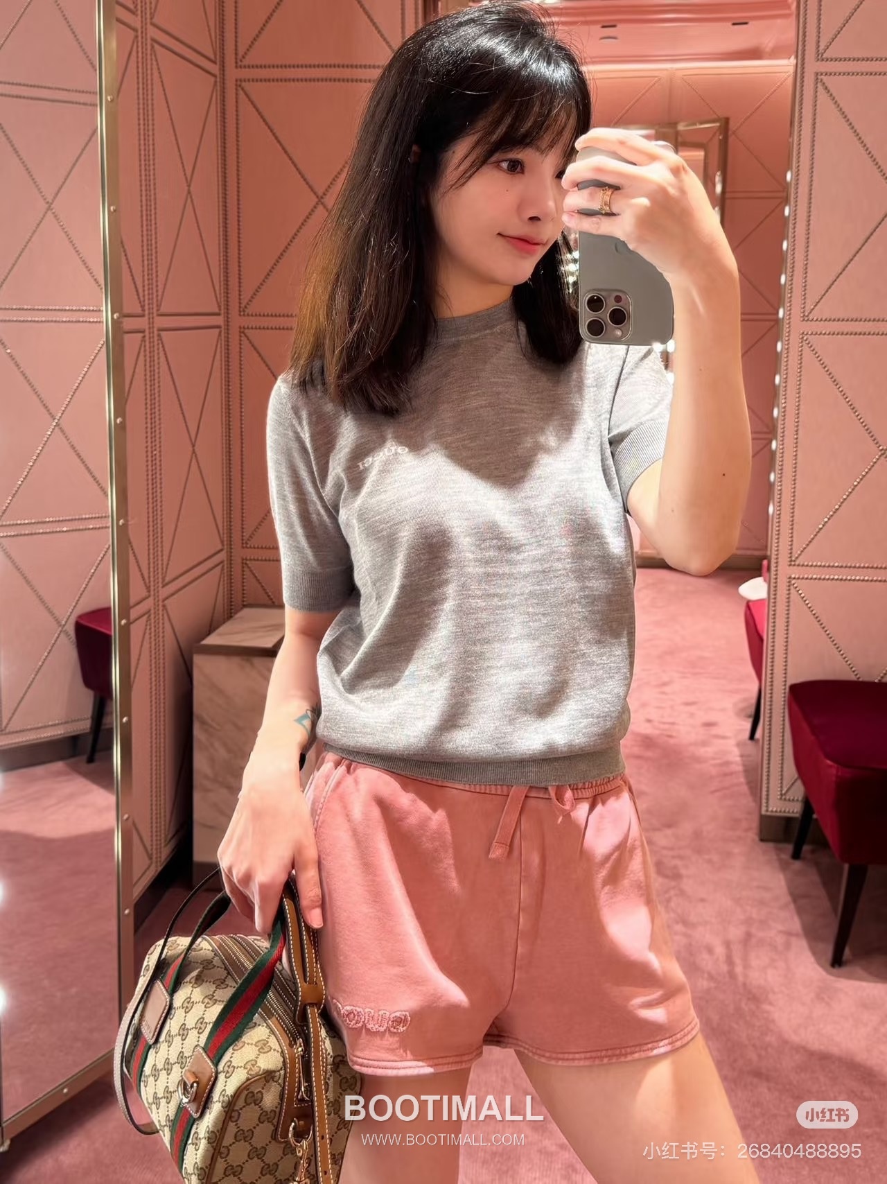 구찌 2026SS 울캐시미어 인타르시아 슬림핏 반팔 니트 Gucci 2026 SS Wool Cashmere Intarsia Slim Fit Short Sleeve Knit 3