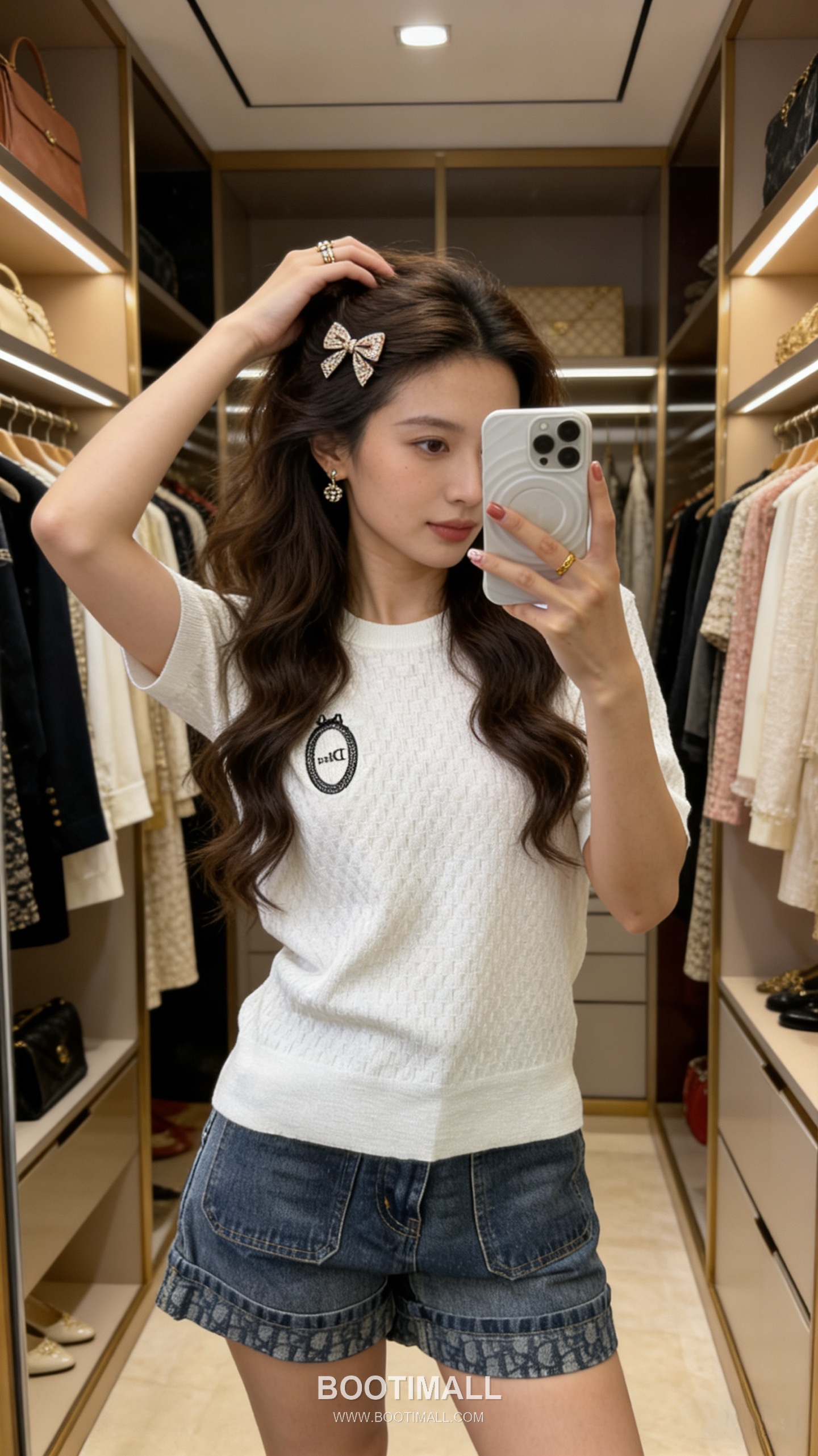 구찌 2026SS 울코튼 자카드 로고패치 슬림핏 반팔 니트 Gucci 2026 SS Wool Cotton Jacquard Logo Patch Slim Fit Short Sleeve Knit 2