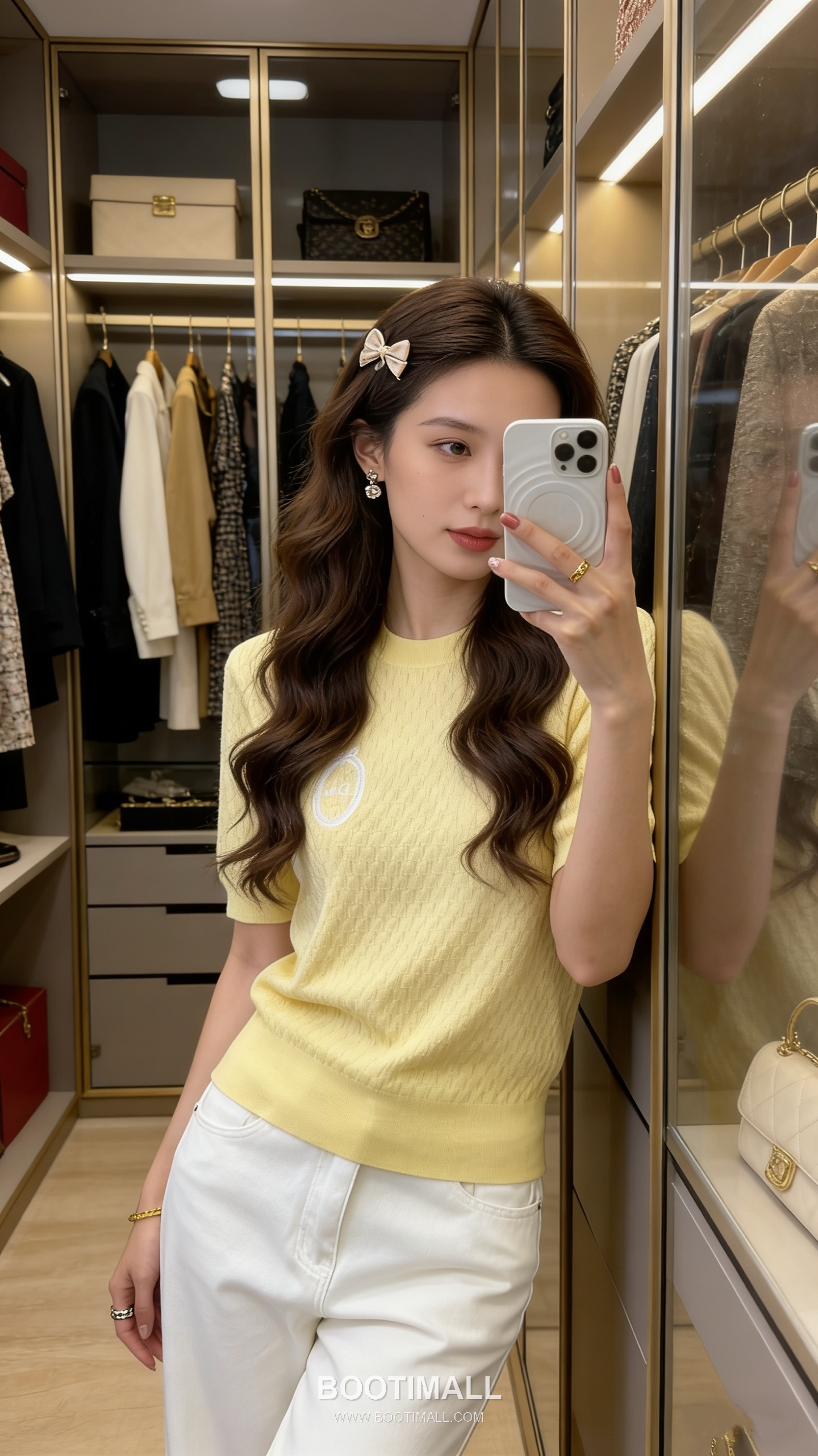 구찌 2026SS 울코튼 자카드 로고패치 슬림핏 반팔 니트 Gucci 2026 SS Wool Cotton Jacquard Logo Patch Slim Fit Short Sleeve Knit 1