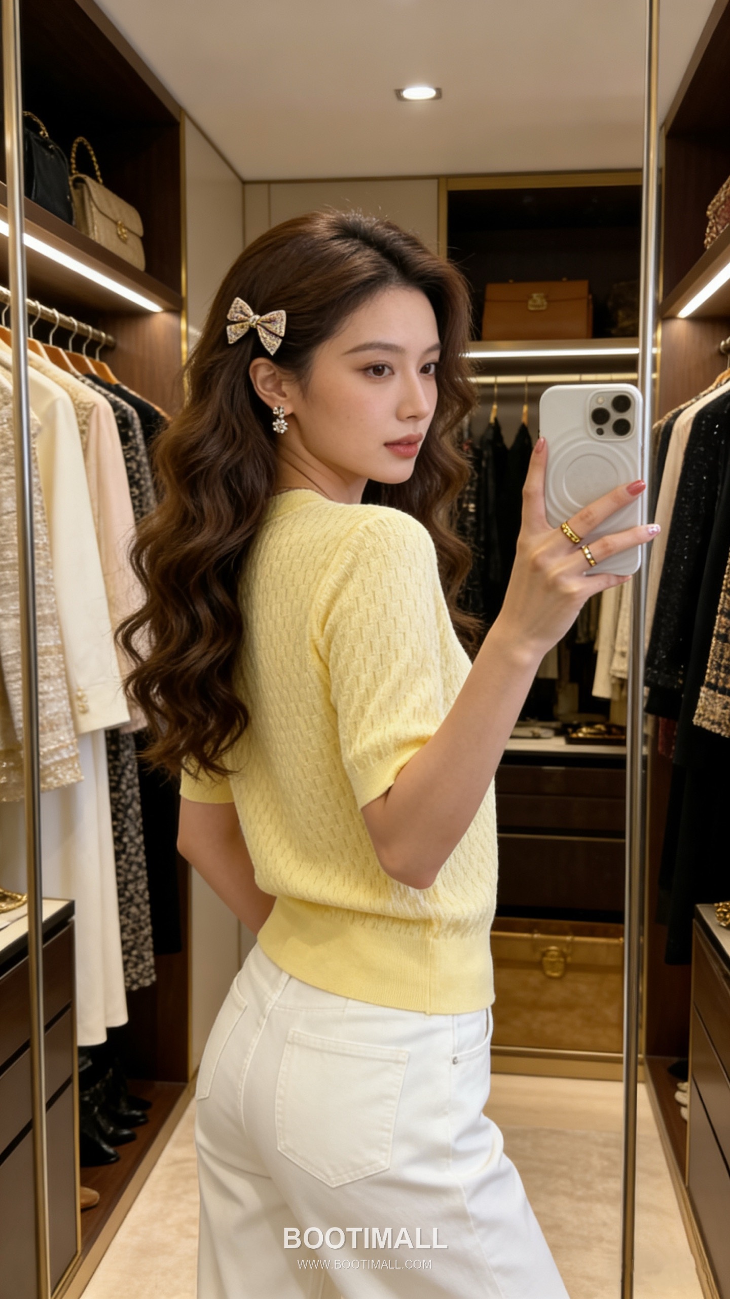 구찌 2026SS 울코튼 자카드 로고패치 슬림핏 반팔 니트 Gucci 2026 SS Wool Cotton Jacquard Logo Patch Slim Fit Short Sleeve Knit 4