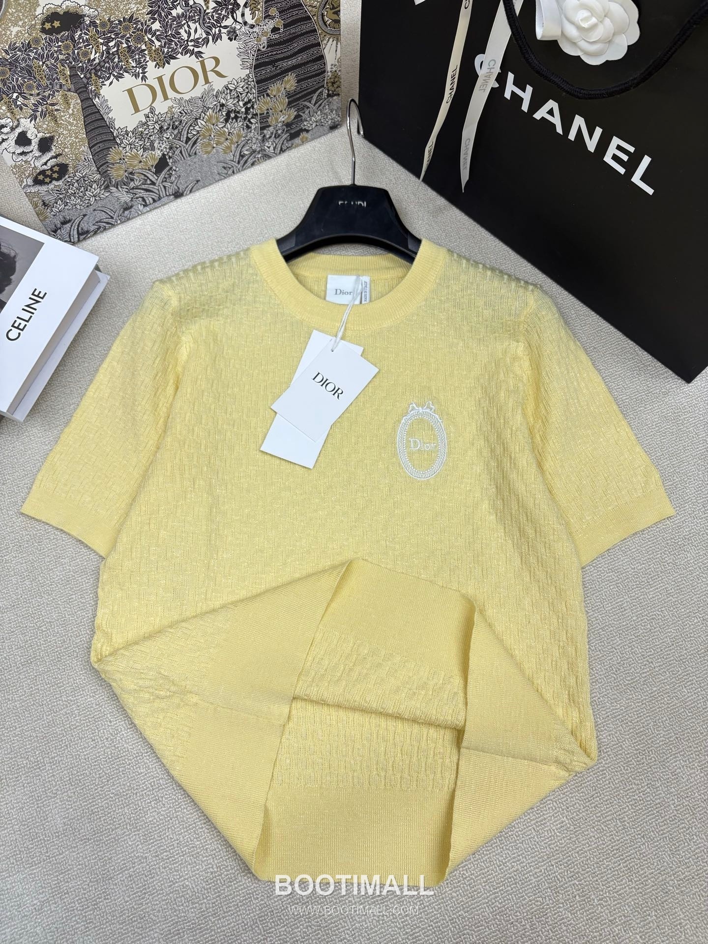 구찌 2026SS 울코튼 자카드 로고패치 슬림핏 반팔 니트 Gucci 2026 SS Wool Cotton Jacquard Logo Patch Slim Fit Short Sleeve Knit 6