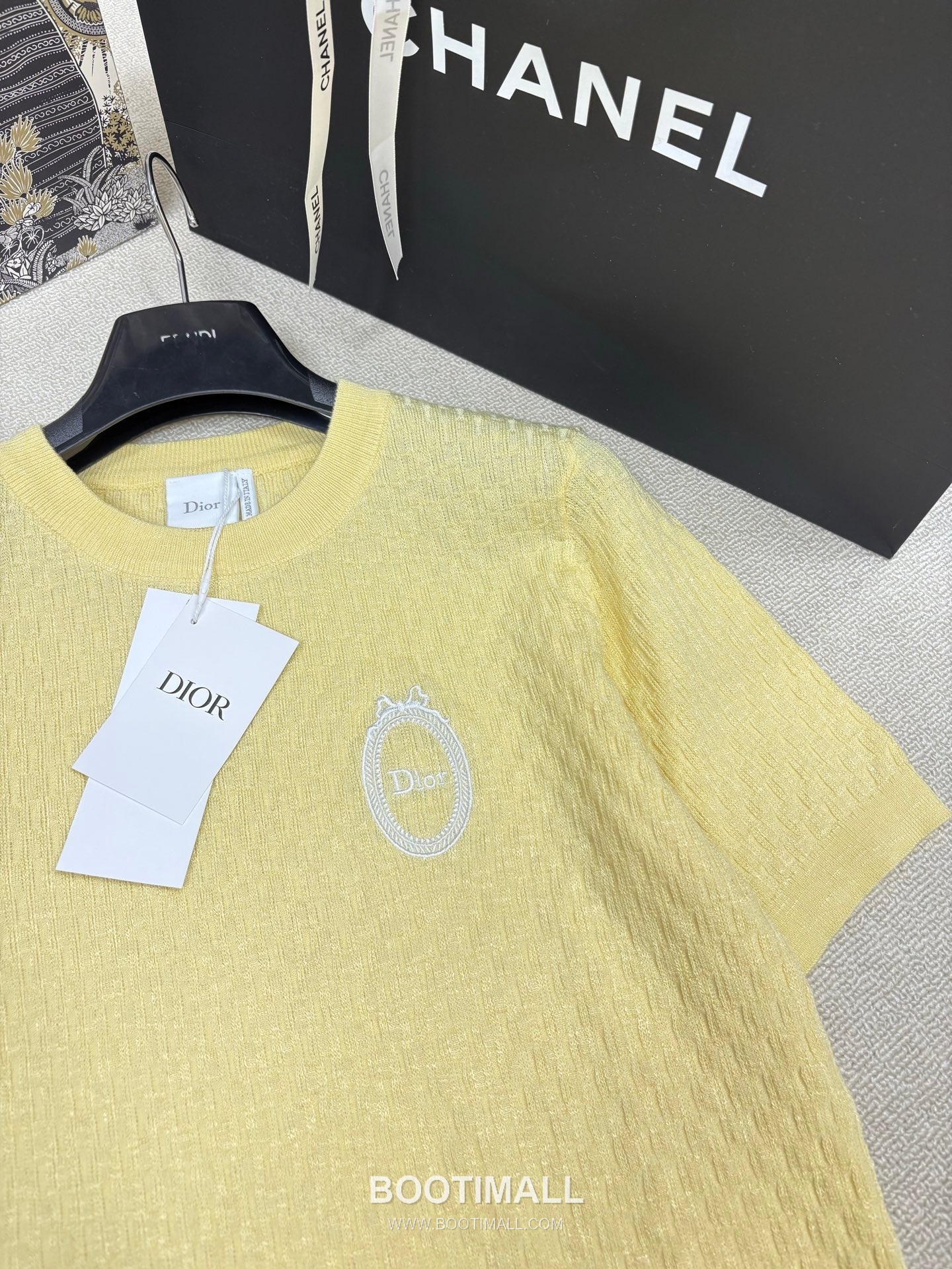 구찌 2026SS 울코튼 자카드 로고패치 슬림핏 반팔 니트 Gucci 2026 SS Wool Cotton Jacquard Logo Patch Slim Fit Short Sleeve Knit 8