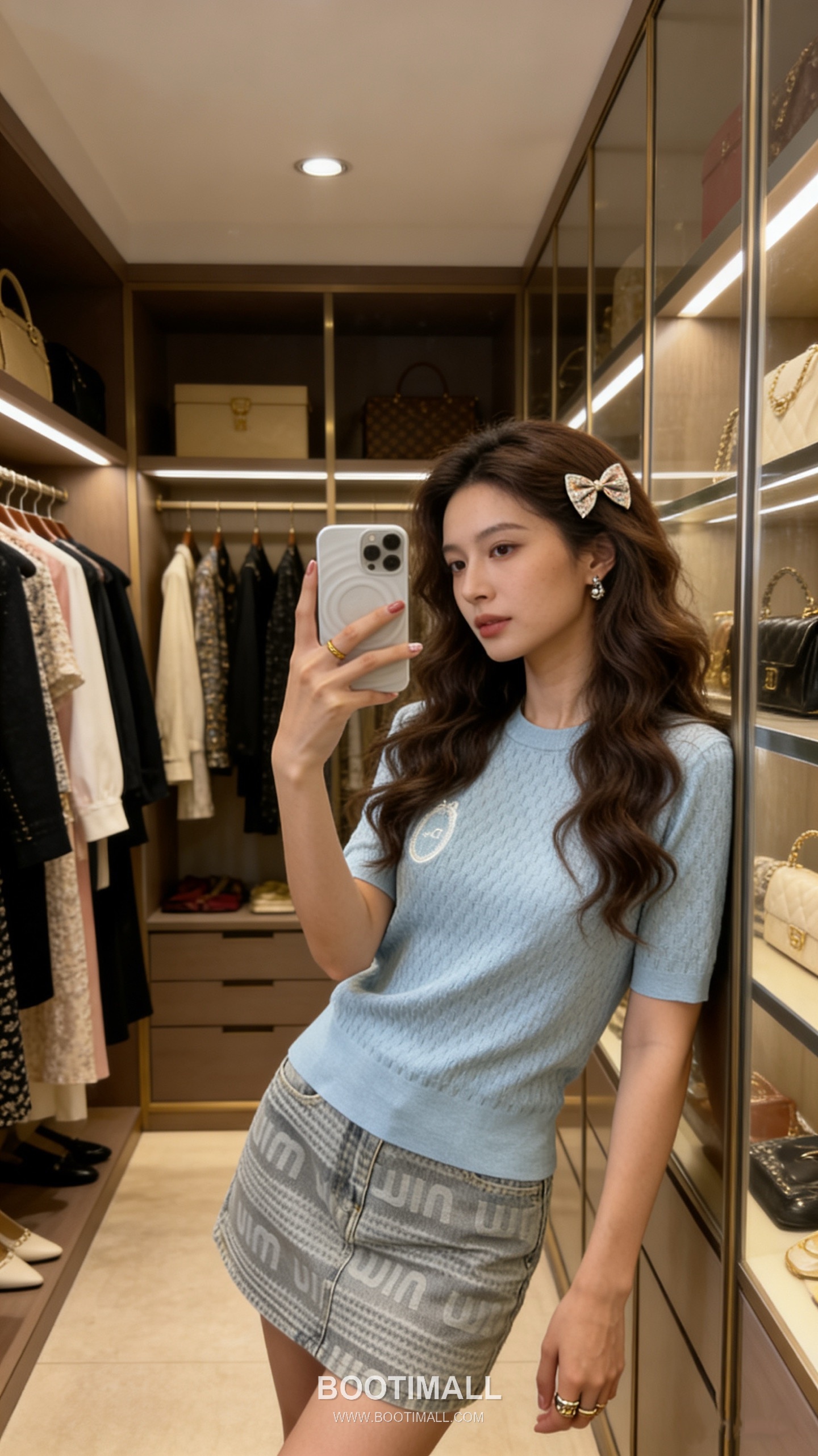 구찌 2026SS 울코튼 자카드 로고패치 슬림핏 반팔 니트 Gucci 2026 SS Wool Cotton Jacquard Logo Patch Slim Fit Short Sleeve Knit 1