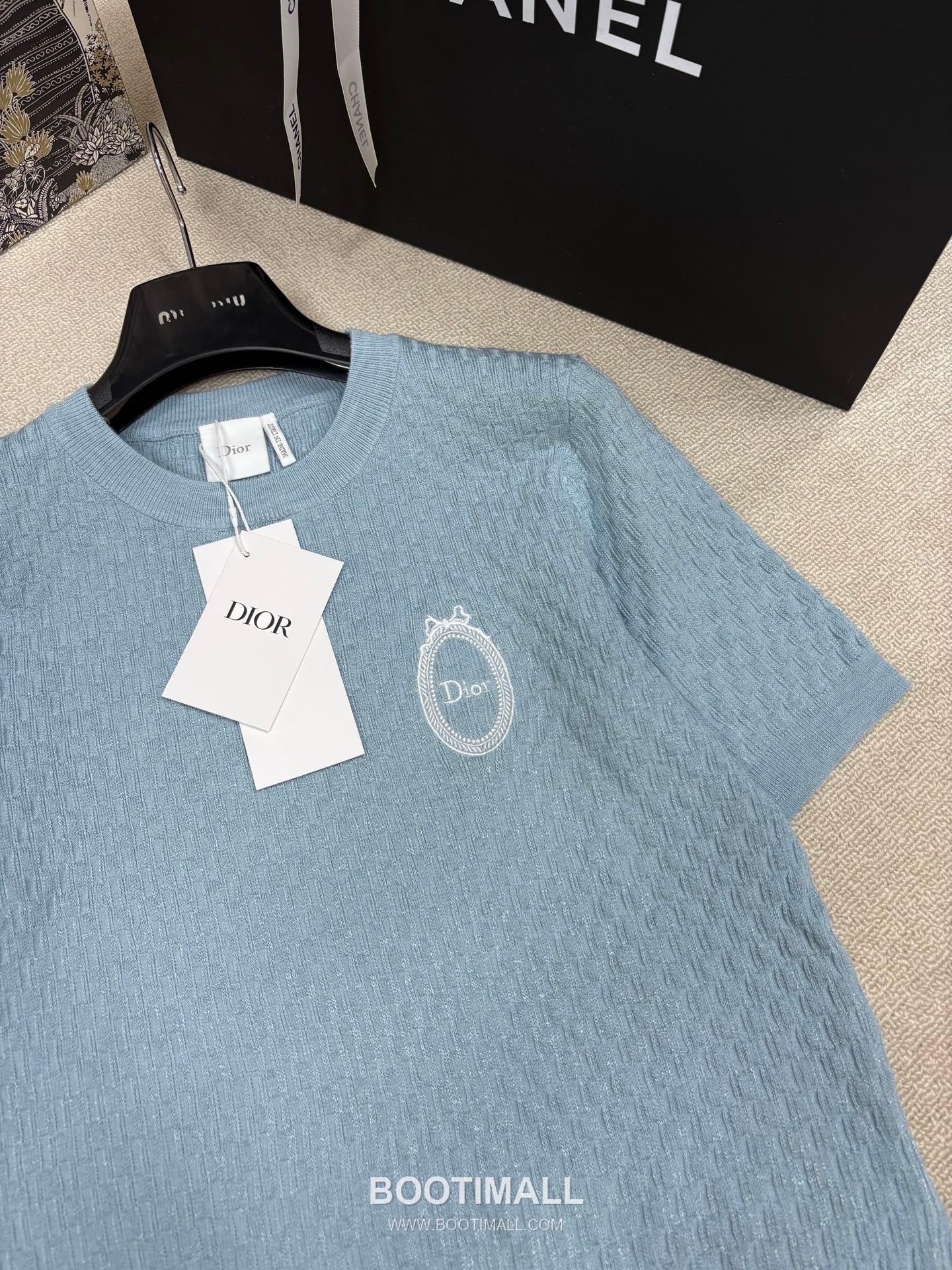 구찌 2026SS 울코튼 자카드 로고패치 슬림핏 반팔 니트 Gucci 2026 SS Wool Cotton Jacquard Logo Patch Slim Fit Short Sleeve Knit 9