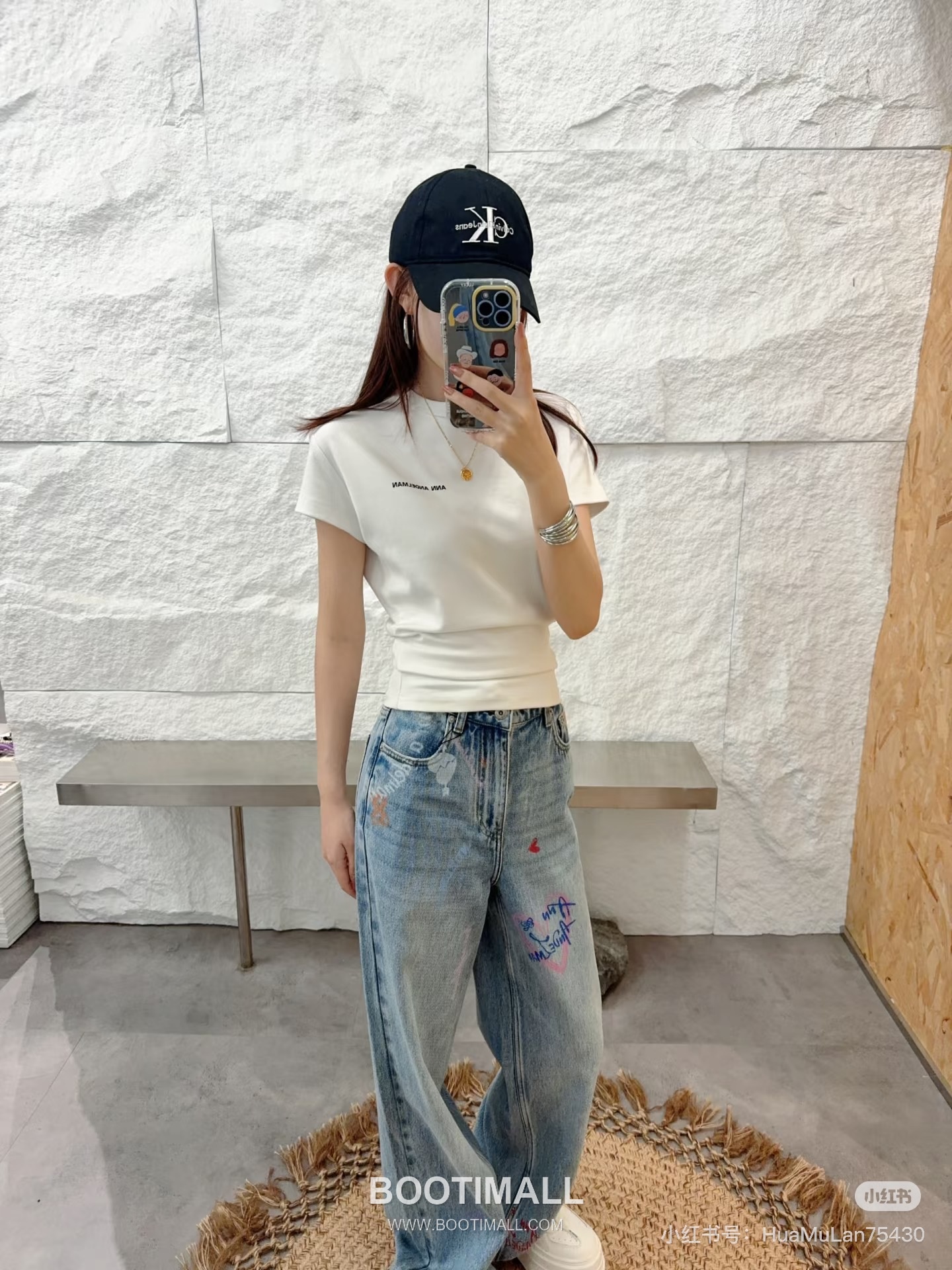 구찌 2026SS 데님 그래피티 하트로고 루즈핏 롱팬츠 Gucci 2026 SS Denim Graffiti Heart Logo Loose Fit Long Pants 8