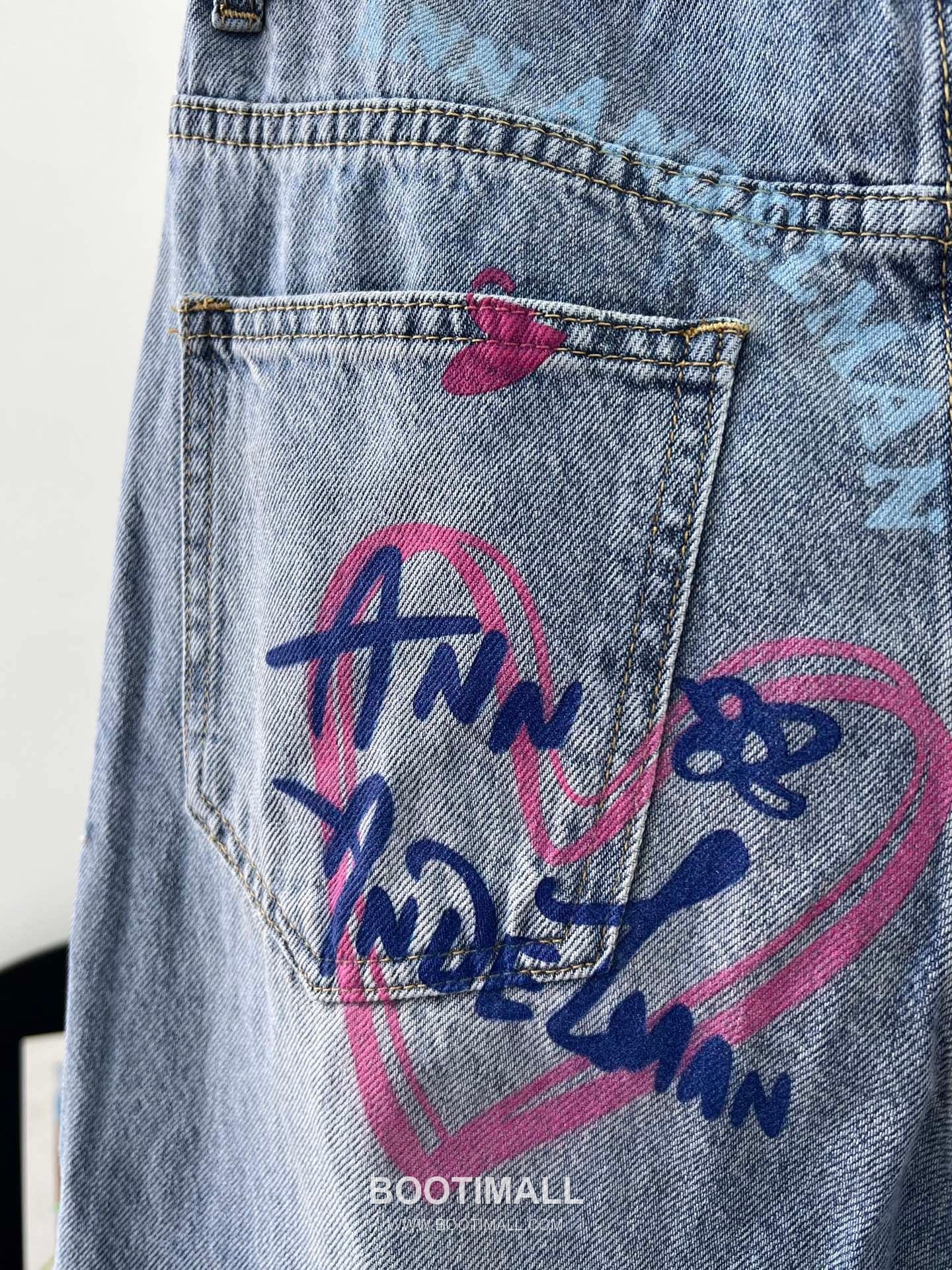 구찌 2026SS 데님 그래피티 하트로고 루즈핏 롱팬츠 Gucci 2026 SS Denim Graffiti Heart Logo Loose Fit Long Pants 14