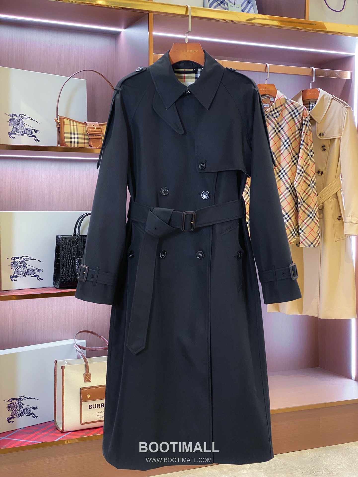 버버리 2026SS 개버딘 체크안감 벨티드 롱 트렌치코트 Burberry 2026 SS Gabardine Check Lining Belted Long Trench Coat 10
