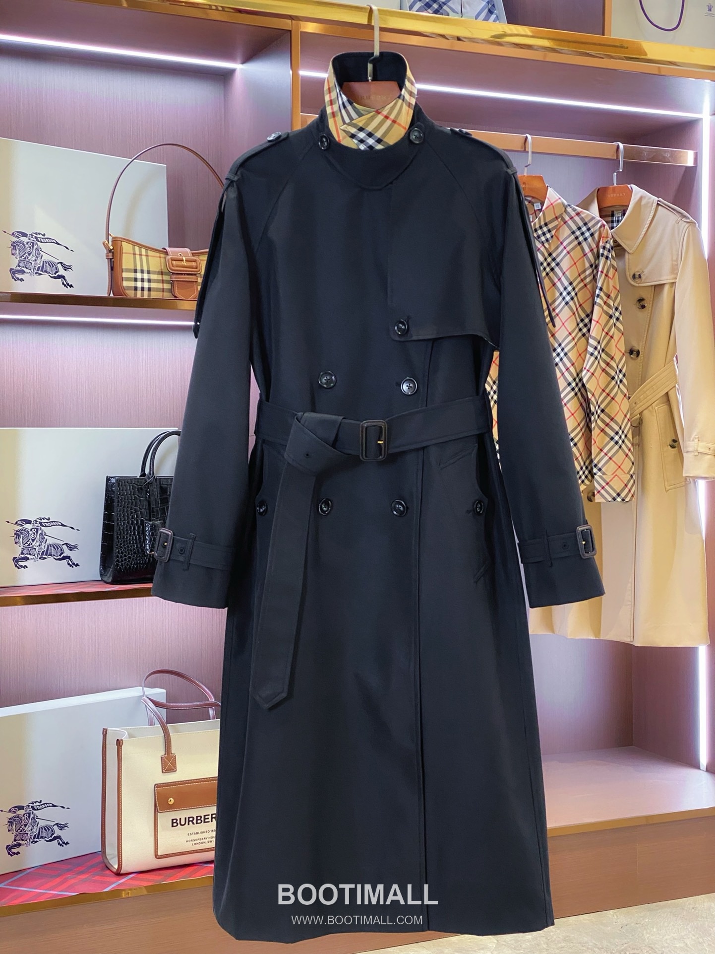 버버리 2026SS 개버딘 체크안감 벨티드 롱 트렌치코트 Burberry 2026 SS Gabardine Check Lining Belted Long Trench Coat 12