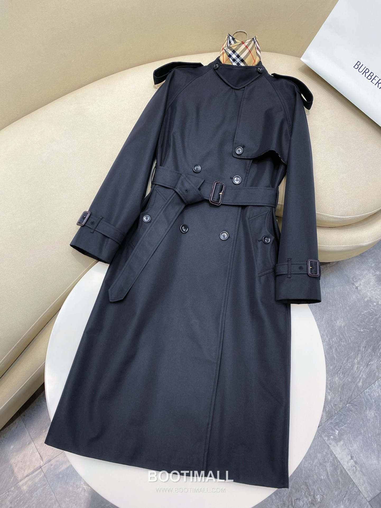 버버리 2026SS 개버딘 체크안감 벨티드 롱 트렌치코트 Burberry 2026 SS Gabardine Check Lining Belted Long Trench Coat 17