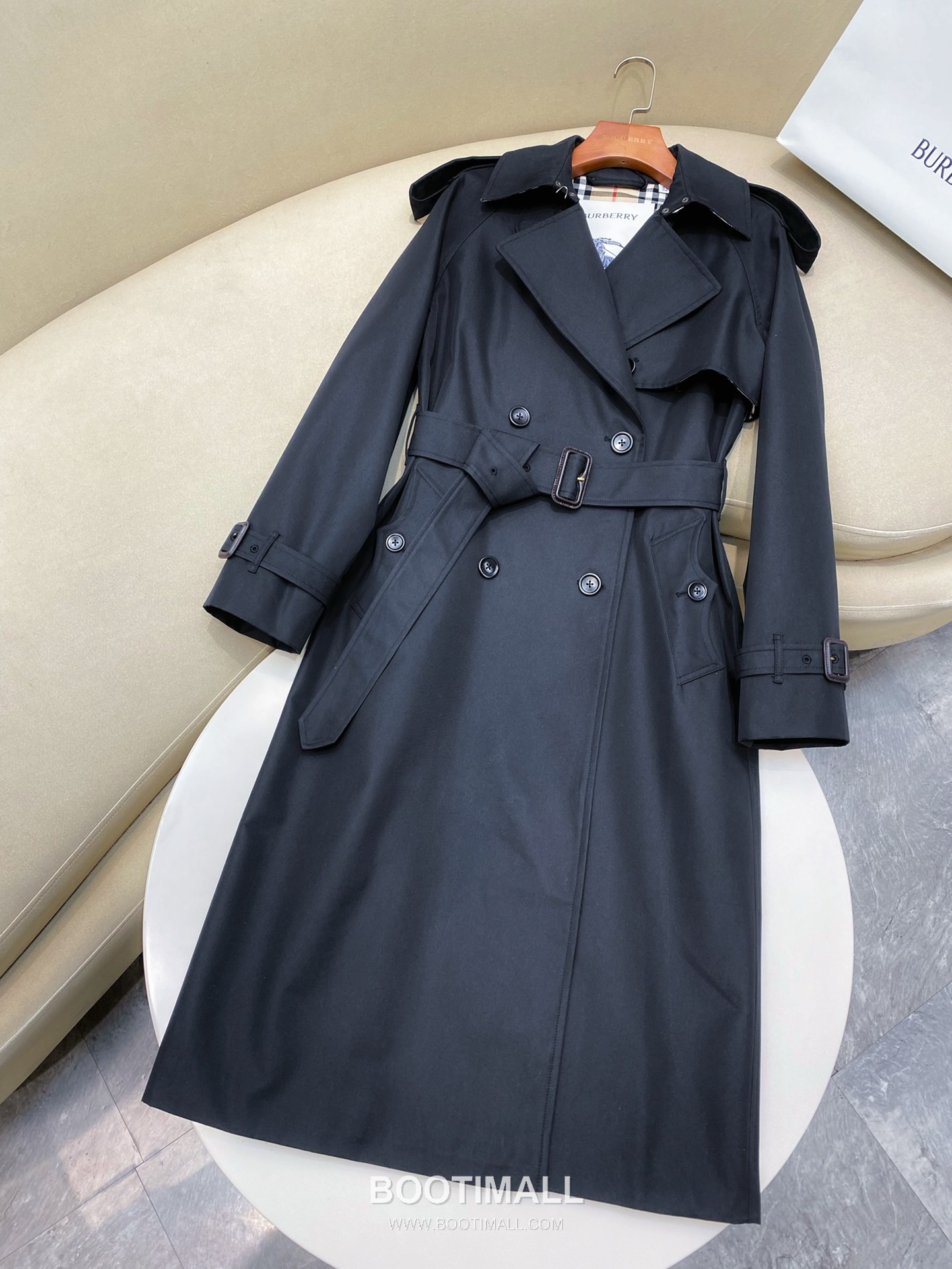 버버리 2026SS 개버딘 체크안감 벨티드 롱 트렌치코트 Burberry 2026 SS Gabardine Check Lining Belted Long Trench Coat 18