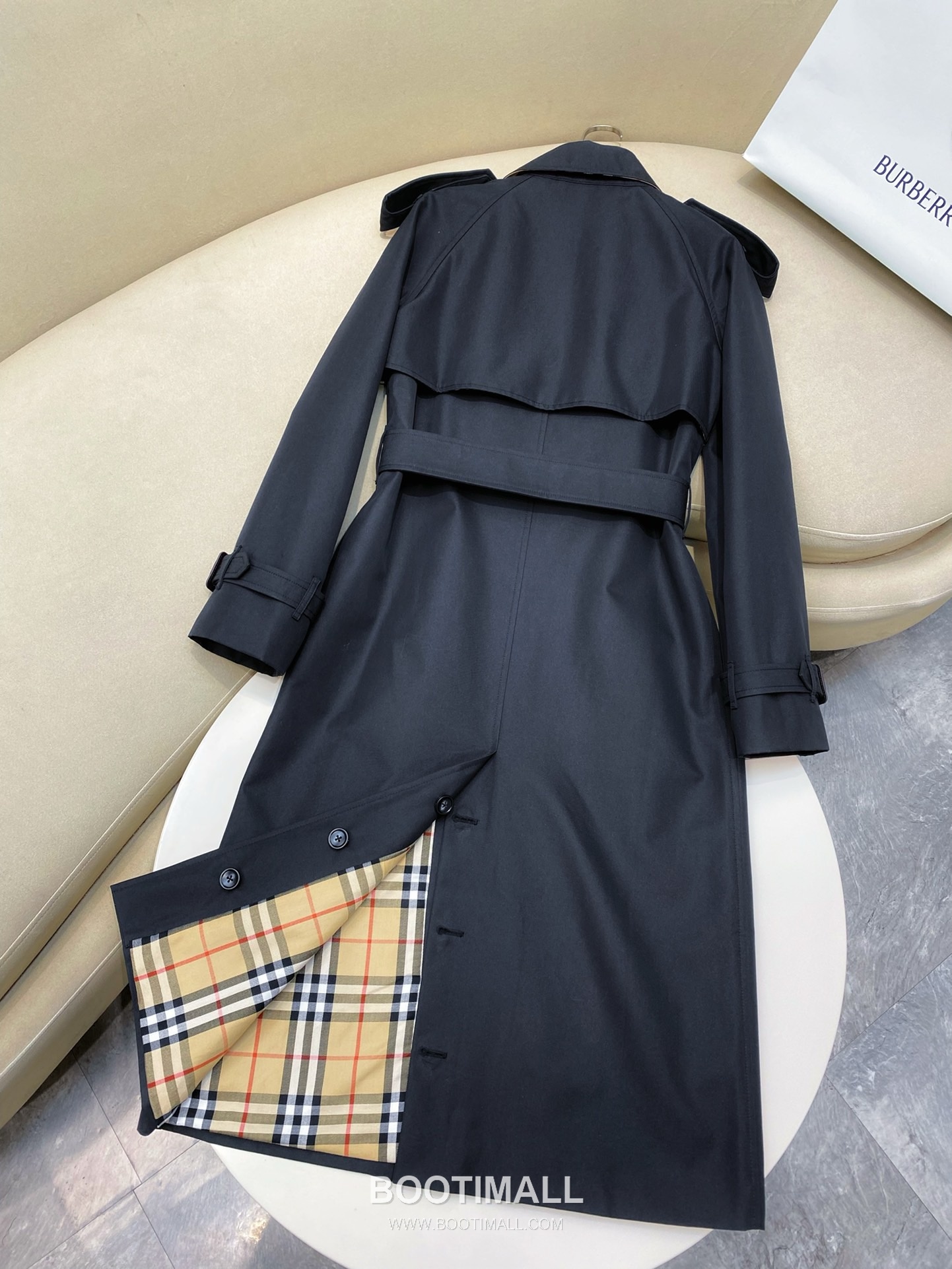 버버리 2026SS 개버딘 체크안감 벨티드 롱 트렌치코트 Burberry 2026 SS Gabardine Check Lining Belted Long Trench Coat 20