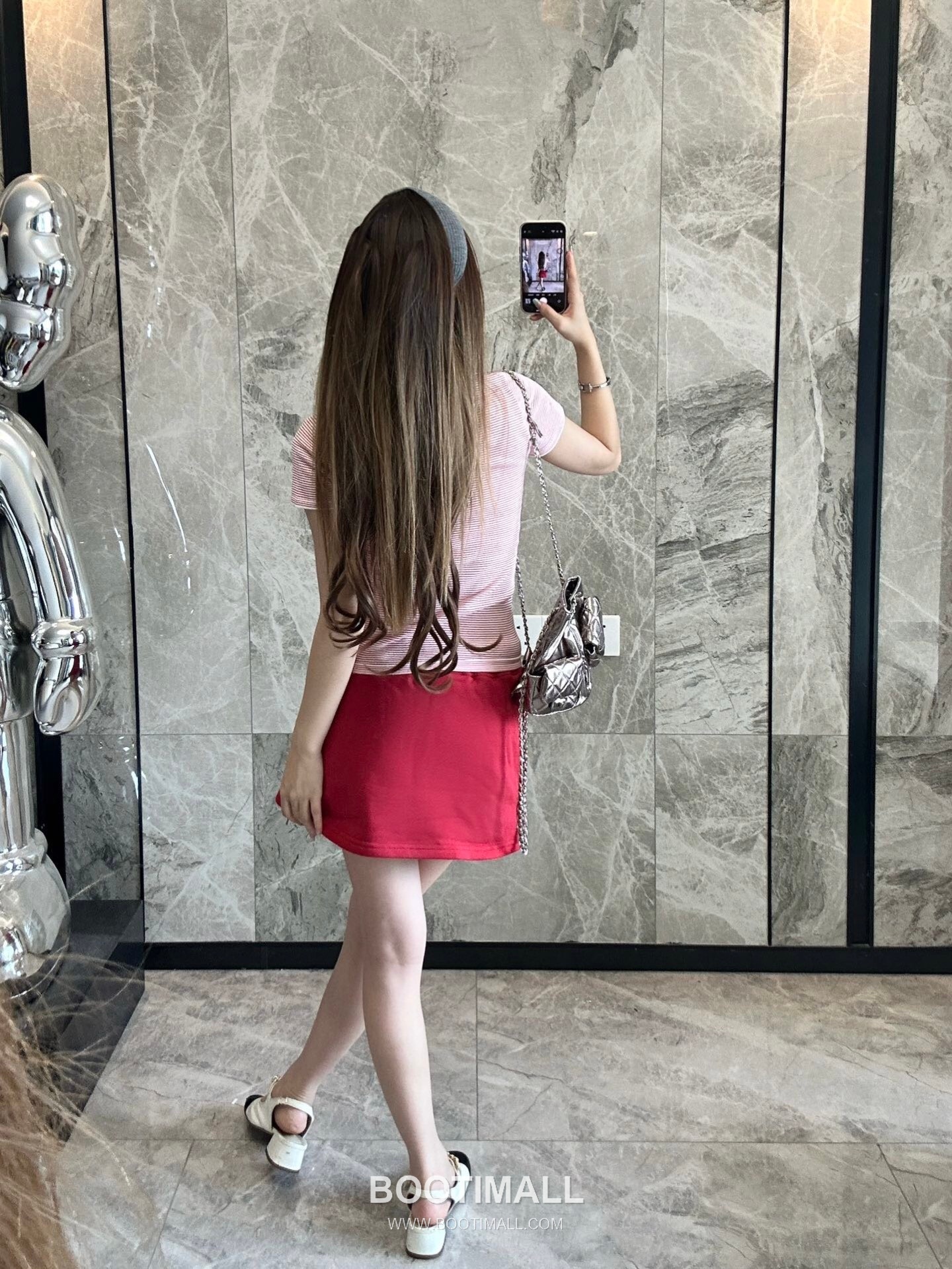 프라다 2026SS 스트라이프 로고자수 슬림핏 반팔 니트 Prada 2026 SS Stripe Logo Embroidered Slim Fit Short Sleeve Knit 9